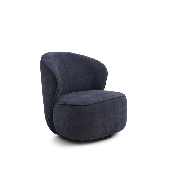 Theo drejestol - blå stof