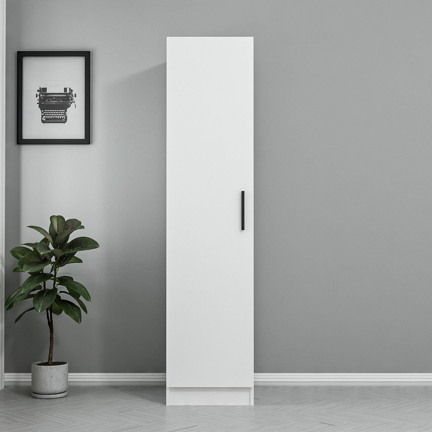 FUNZI LIVING Rafl? 210 - Hvid Garderobe