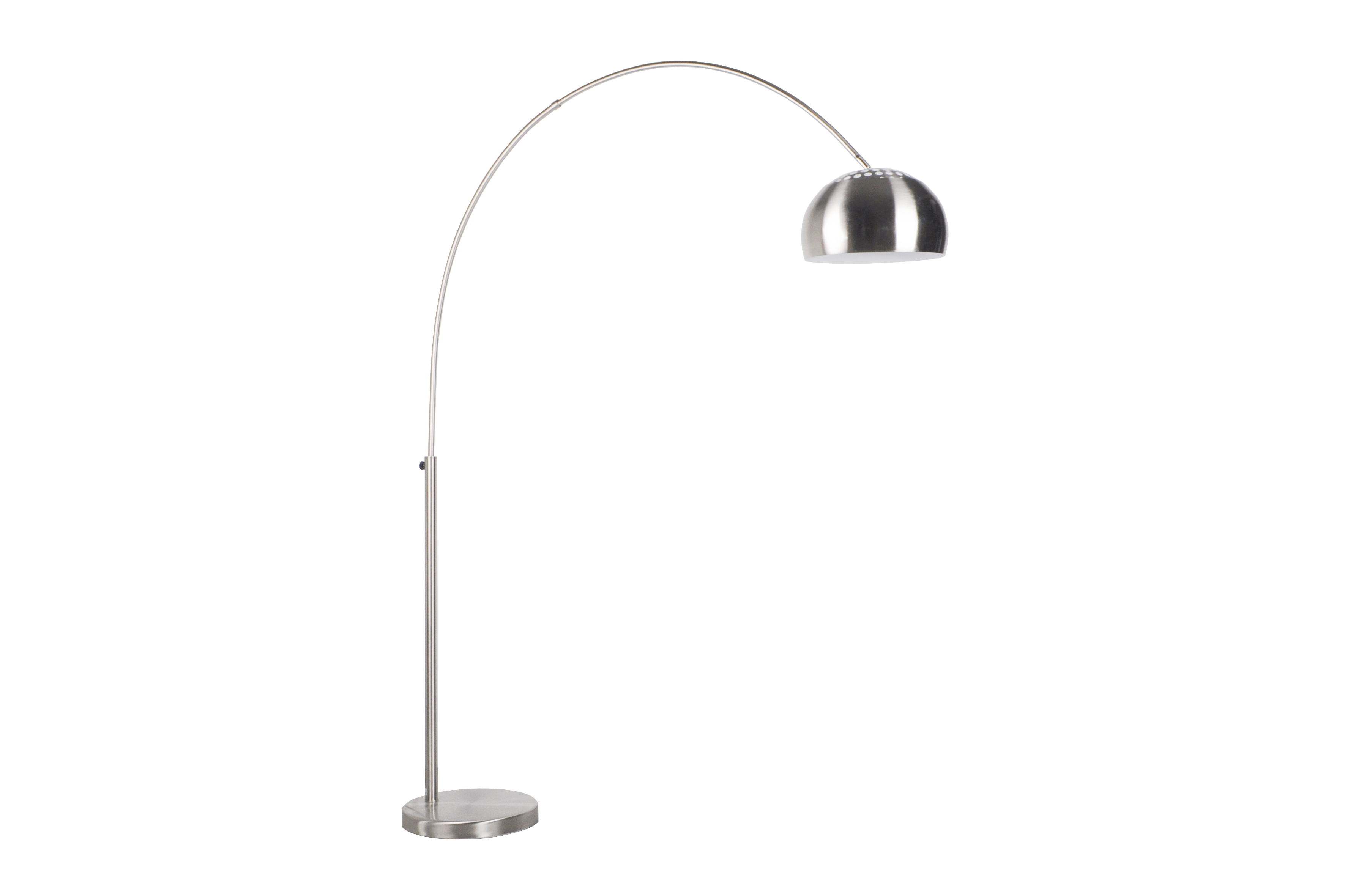 WHITE LABEL LIVING Bow gulvlampe - sølv jern
