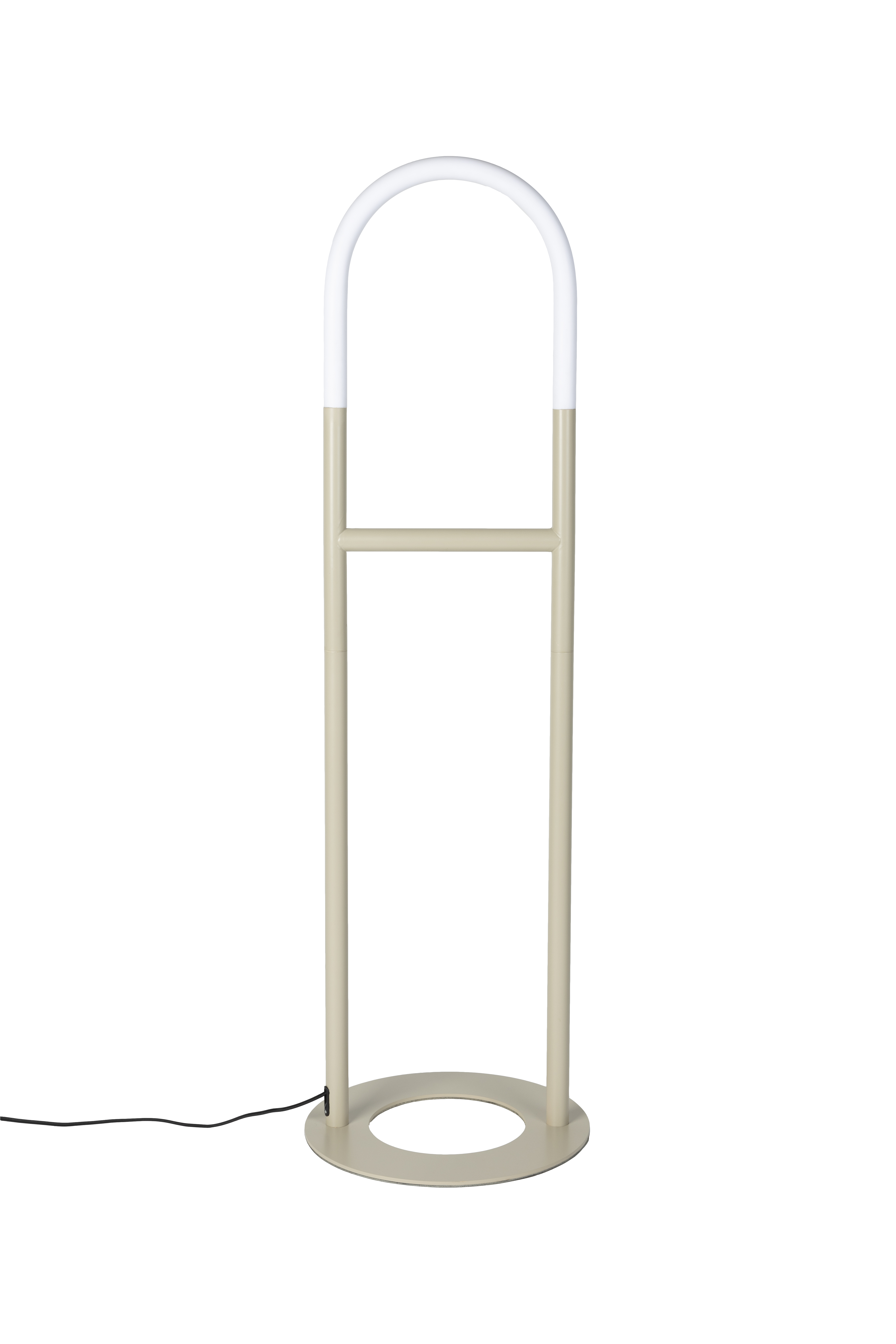 ZUIVER Arch gulvlampe - akryl og beige metal