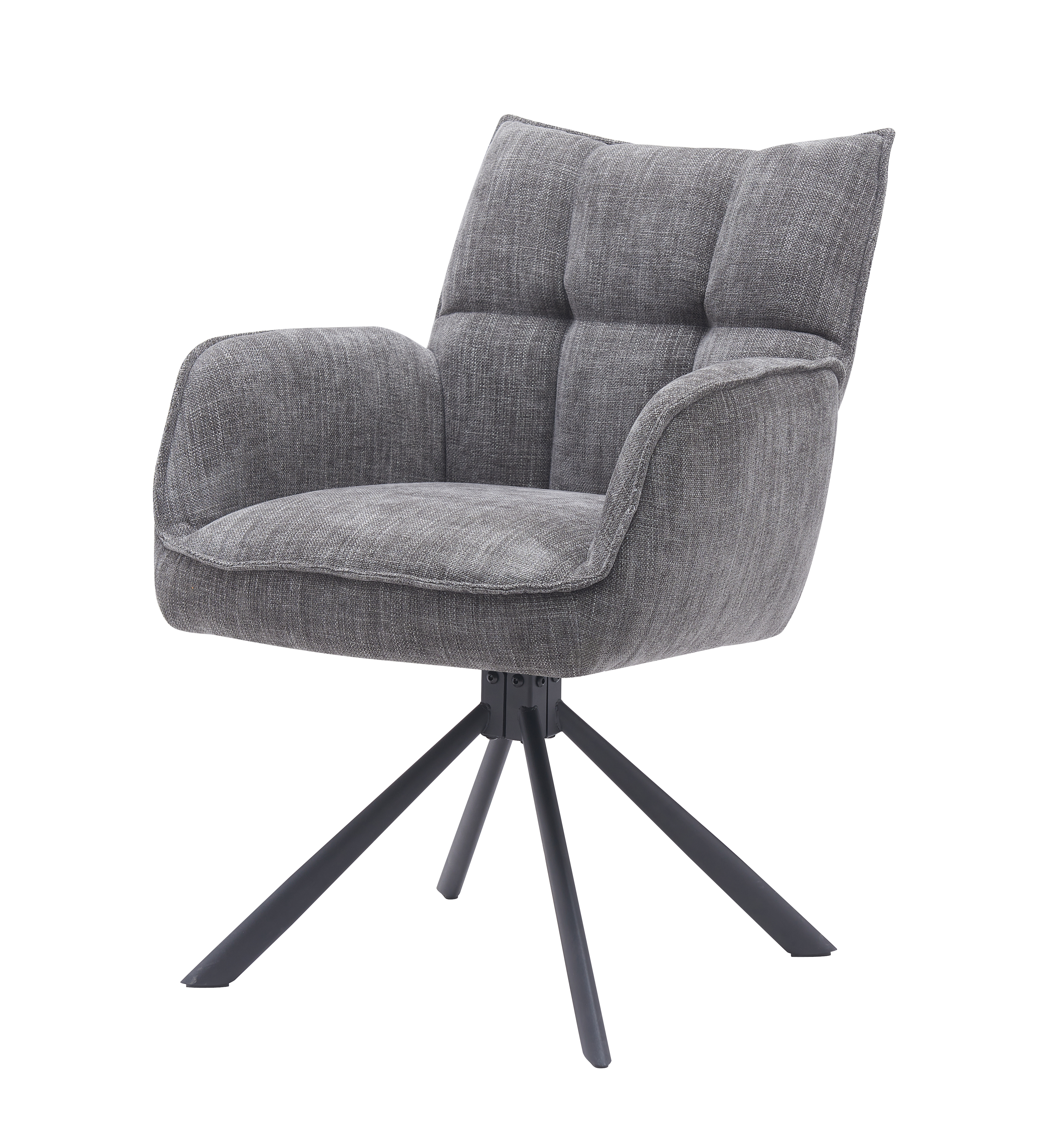 Select Marilla III drejestol, m. armlæn - grafit polyester