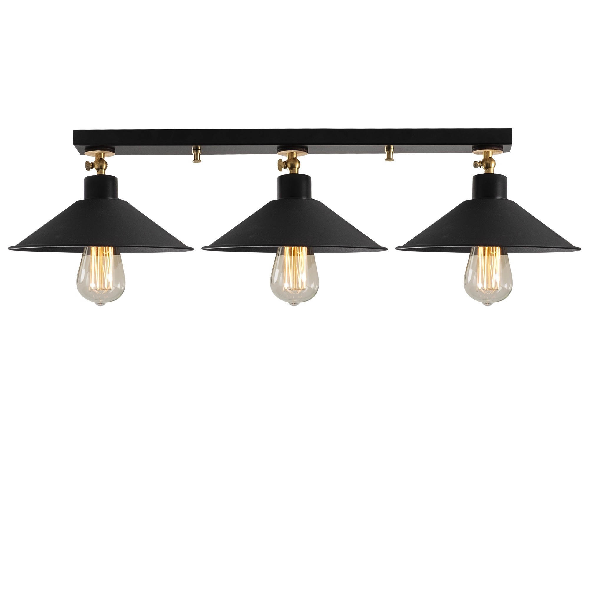 LUMI Viterbo loftlampe - sort metal