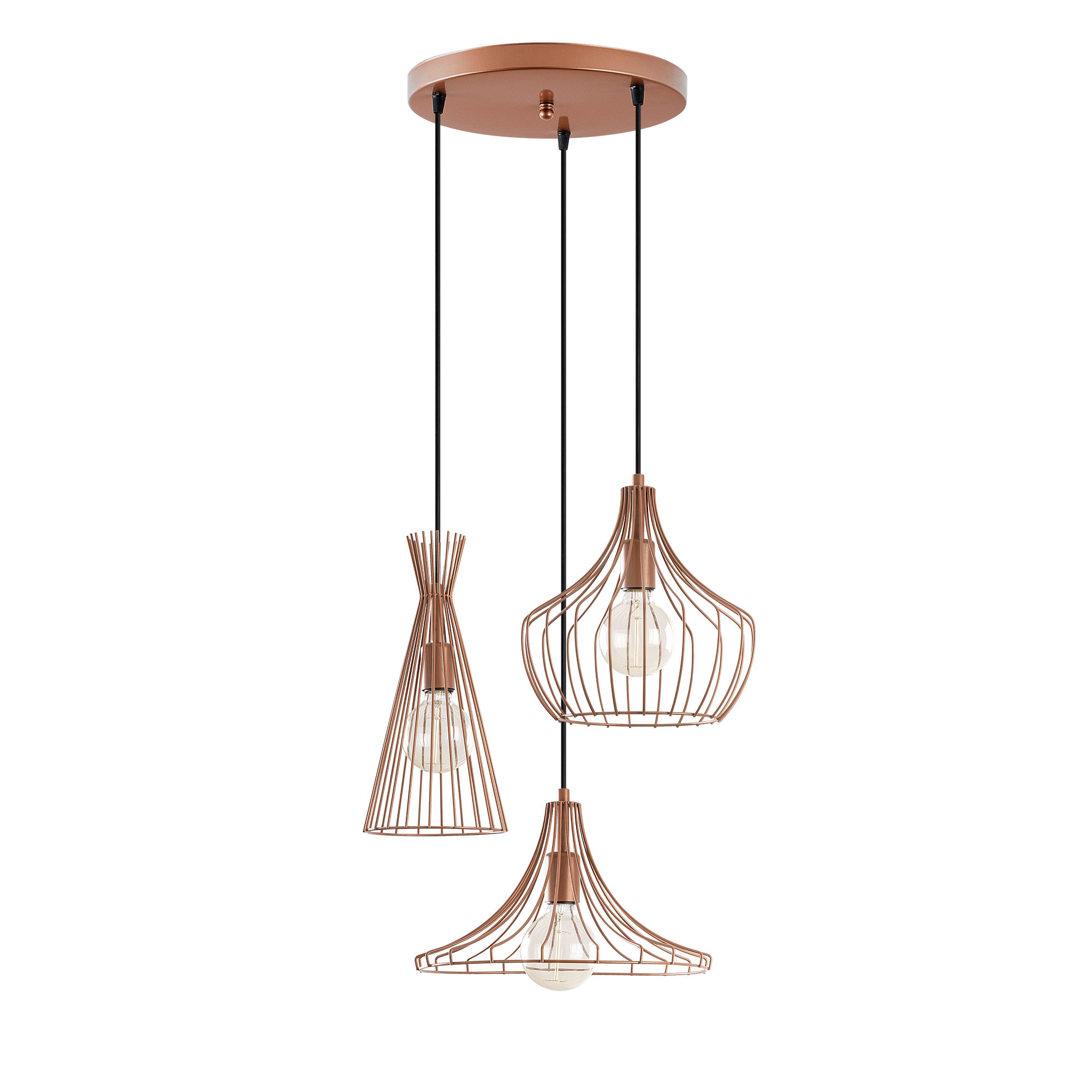 LUMI Auralis loftlampe - kobber metal