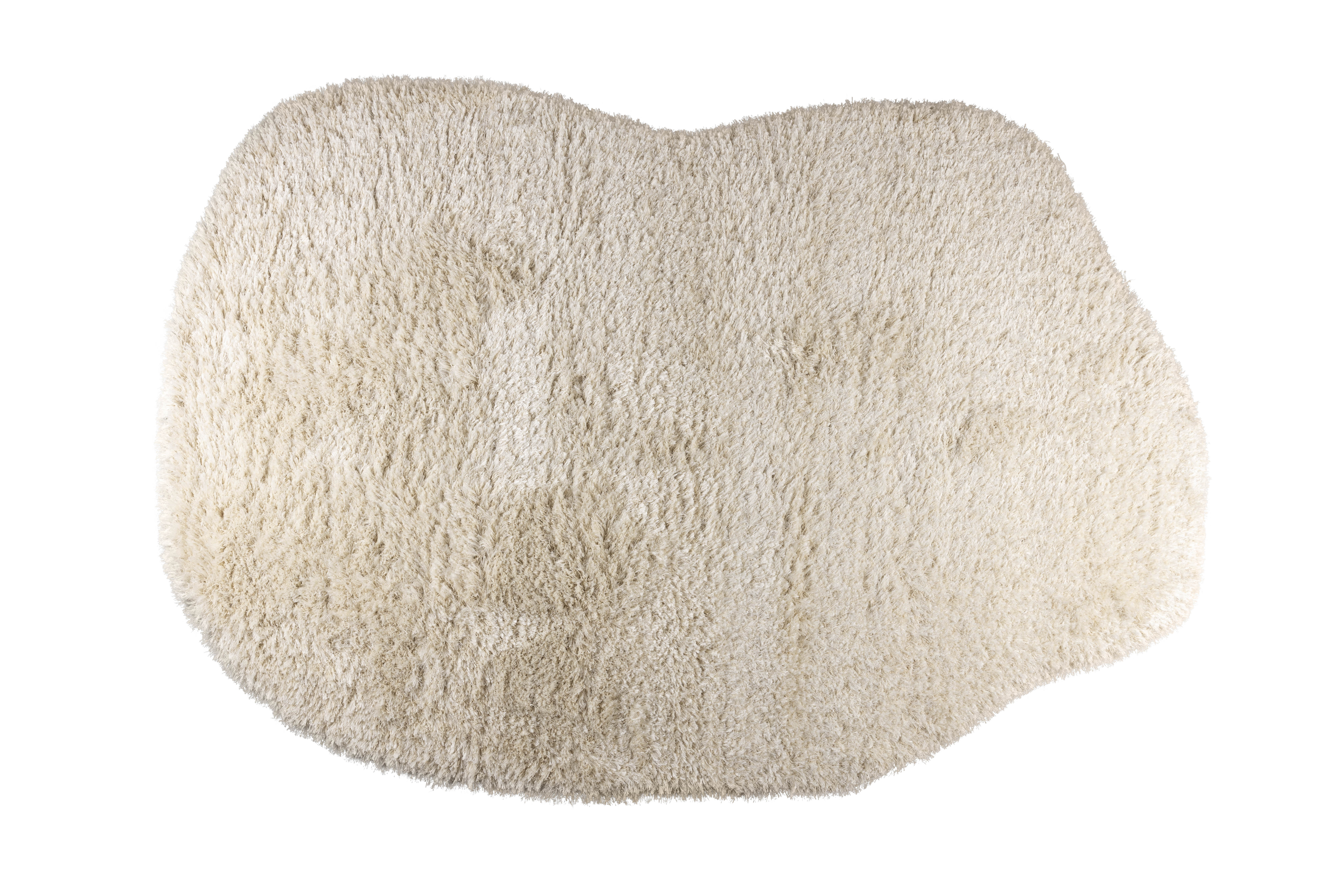 ZUIVER Tasty gulvtæppe - beige uld (200x290)