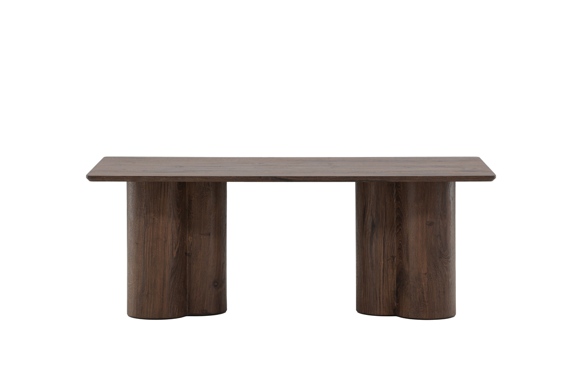 VENTURE DESIGN Olivia sofabord, rektangulær - mocca 3D-papir MDF (60x120)