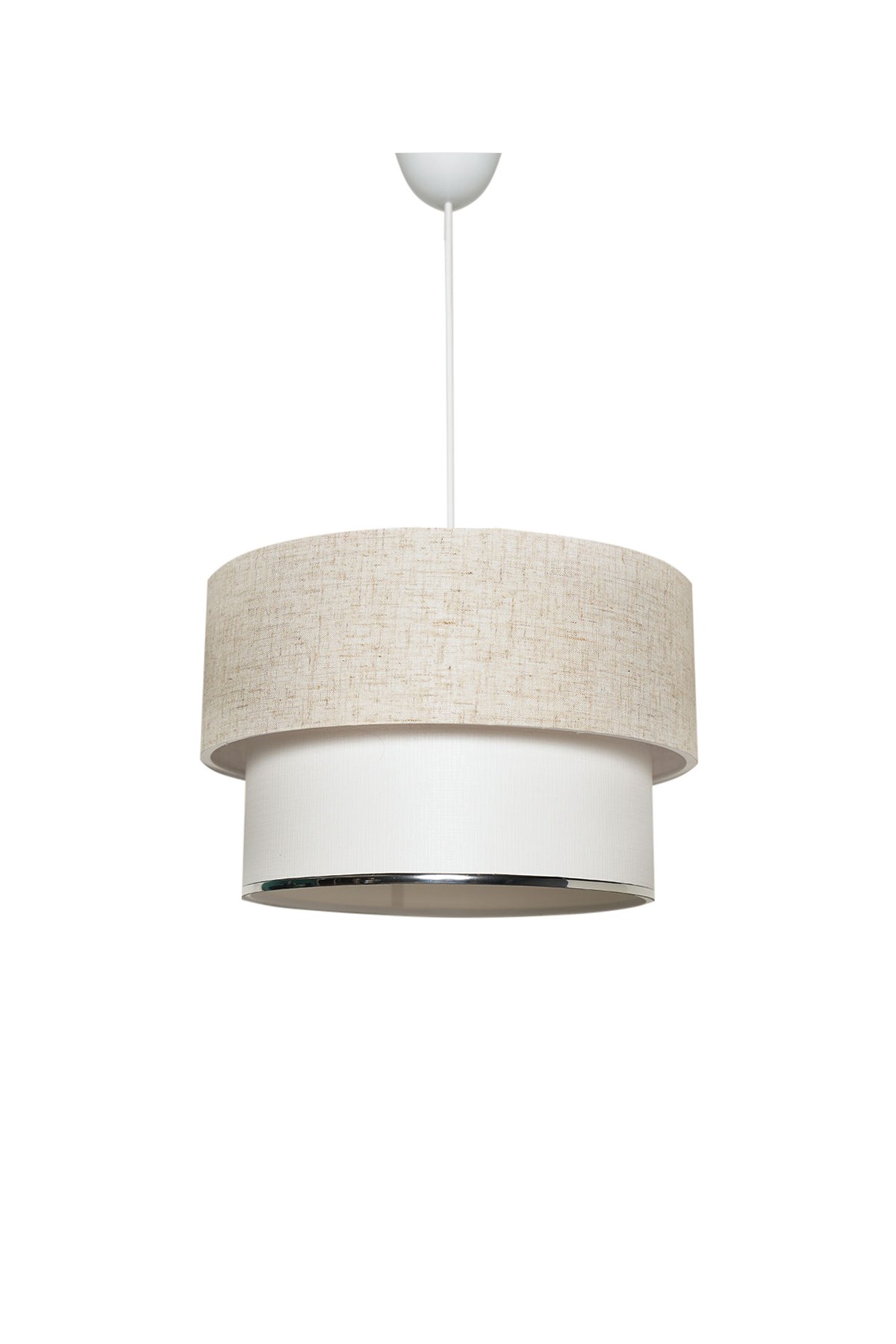 LUMI Rieti loftlampe - creme stof og metal