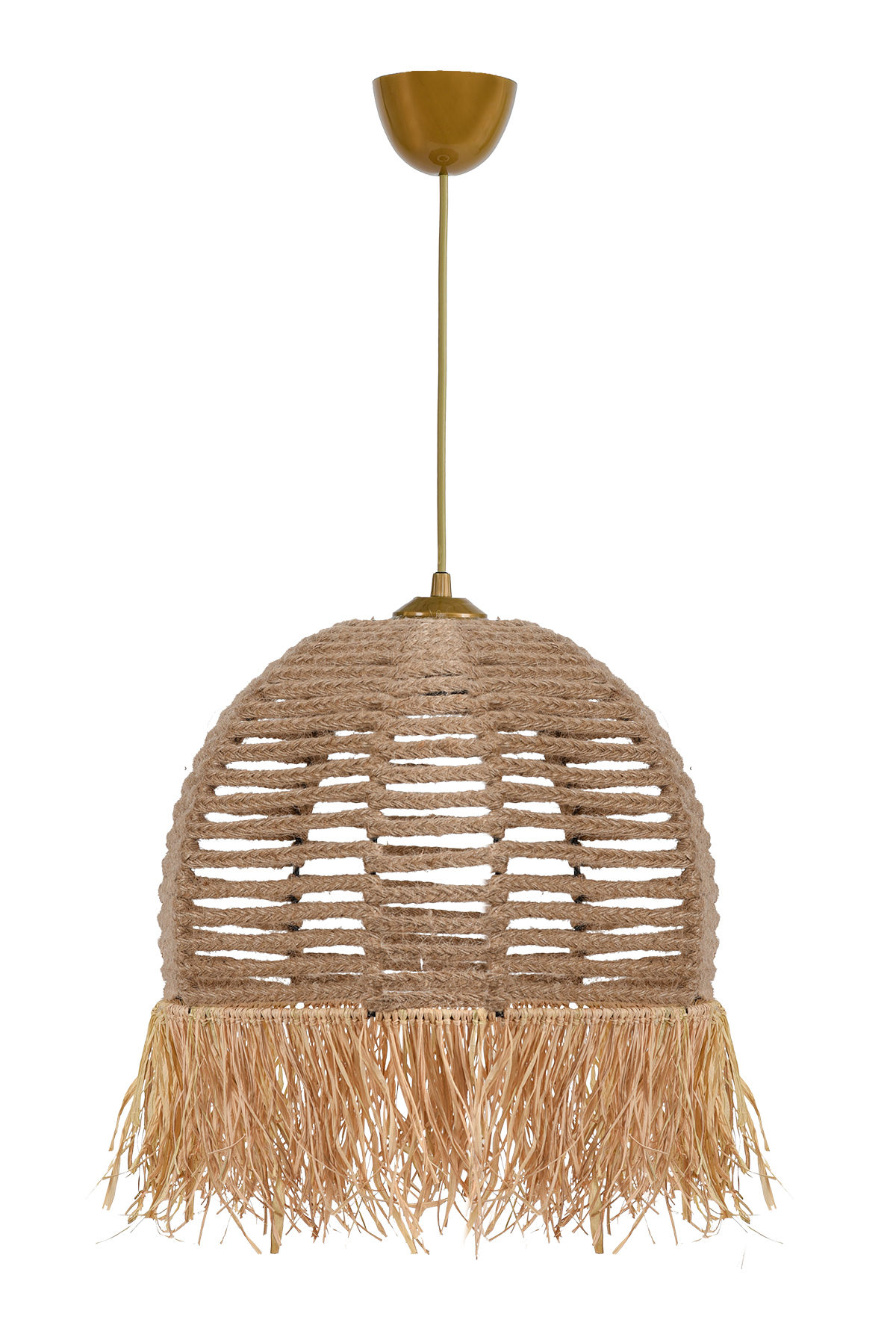 LUMI TM218 loftlampe - creme bomuld og plast