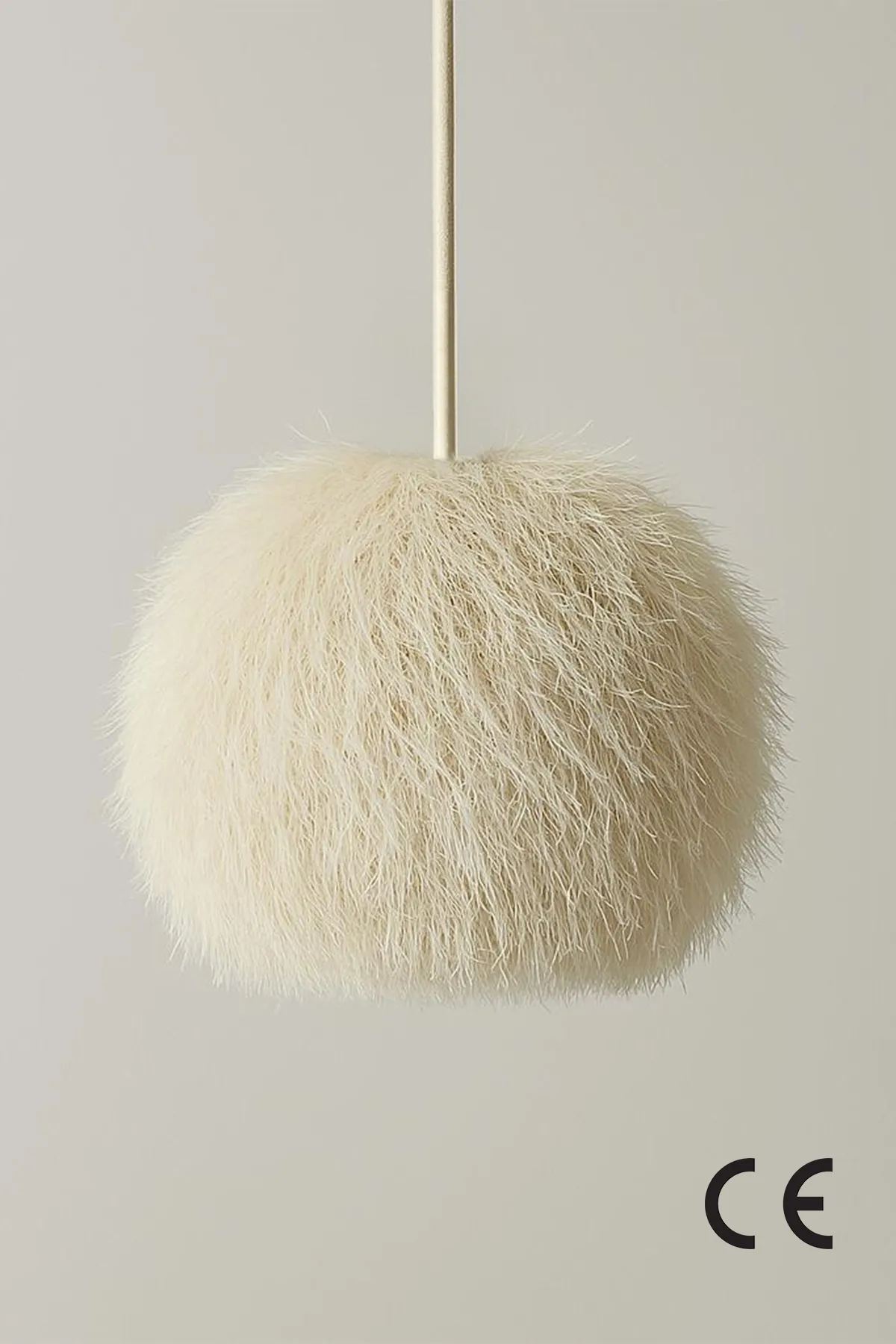 LUMI BK080 loftlampe, justerbar højde - hvid jute