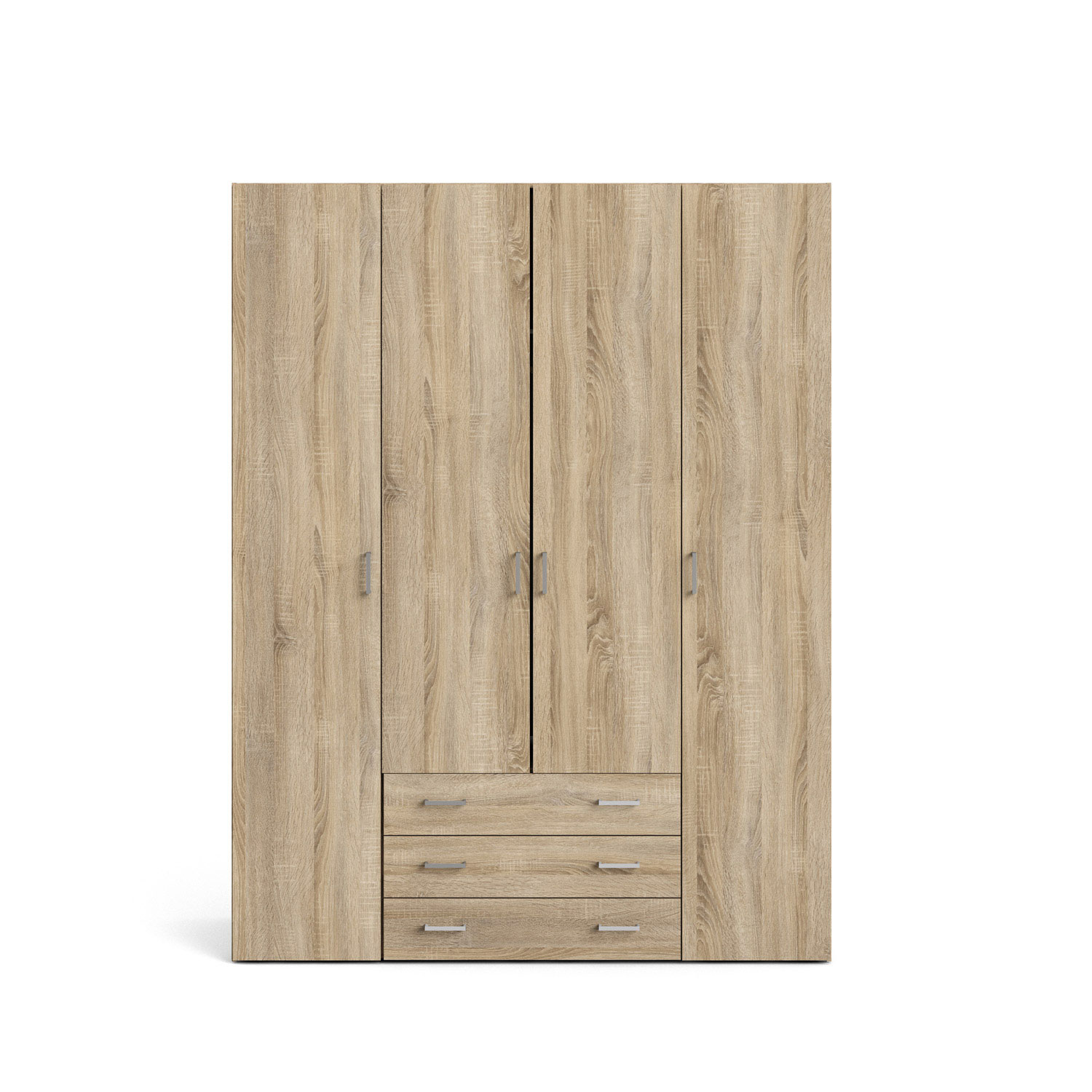 TVILUM Space garderobeskab - egestruktur, m. 4 låger og 3 skuffer