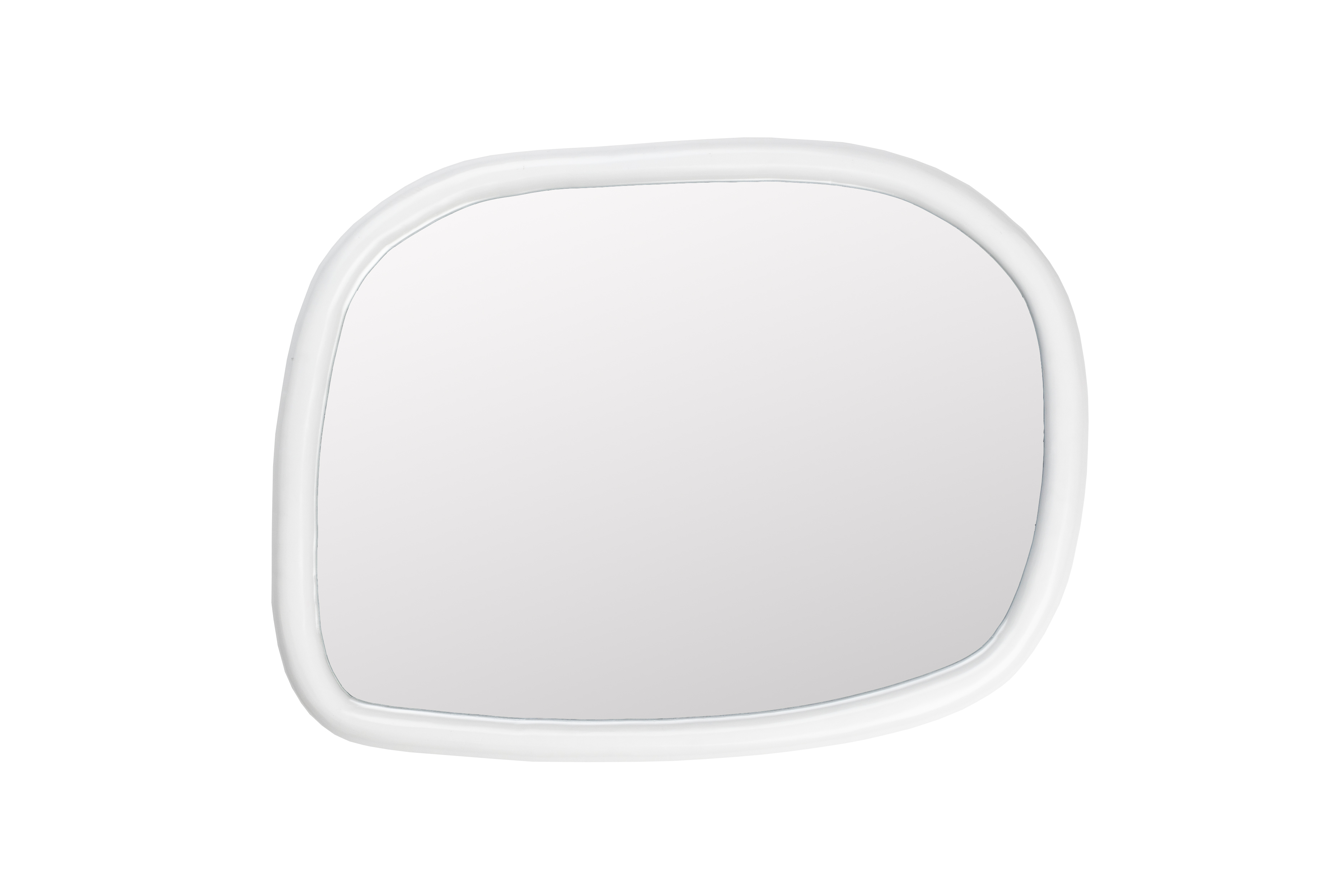 ZUIVER Looks M vægspejl, organisk - spejlglas og offwhite mangotræ (73x55)