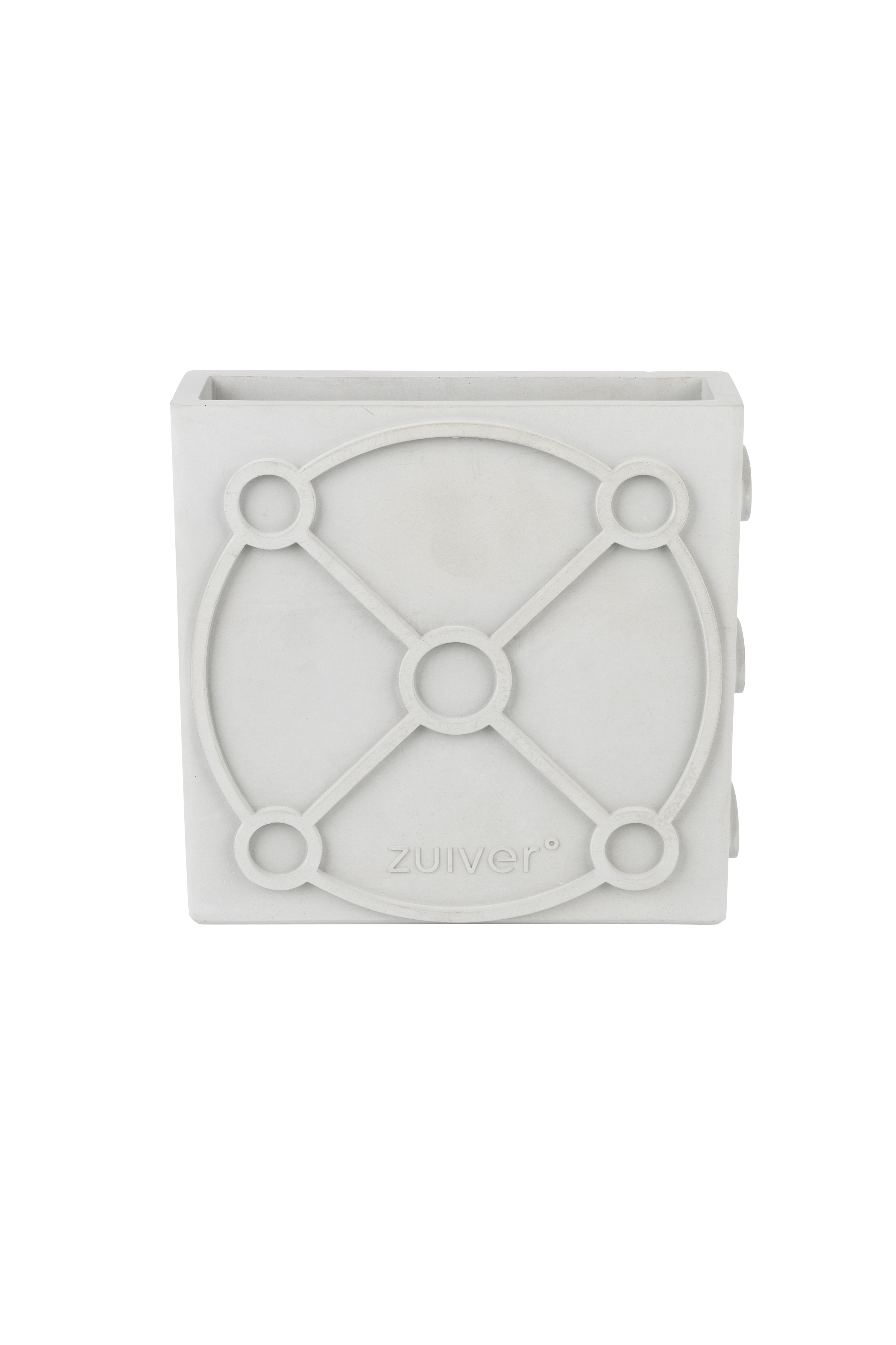 ZUIVER Graphic vase, rektangulær - grå beton