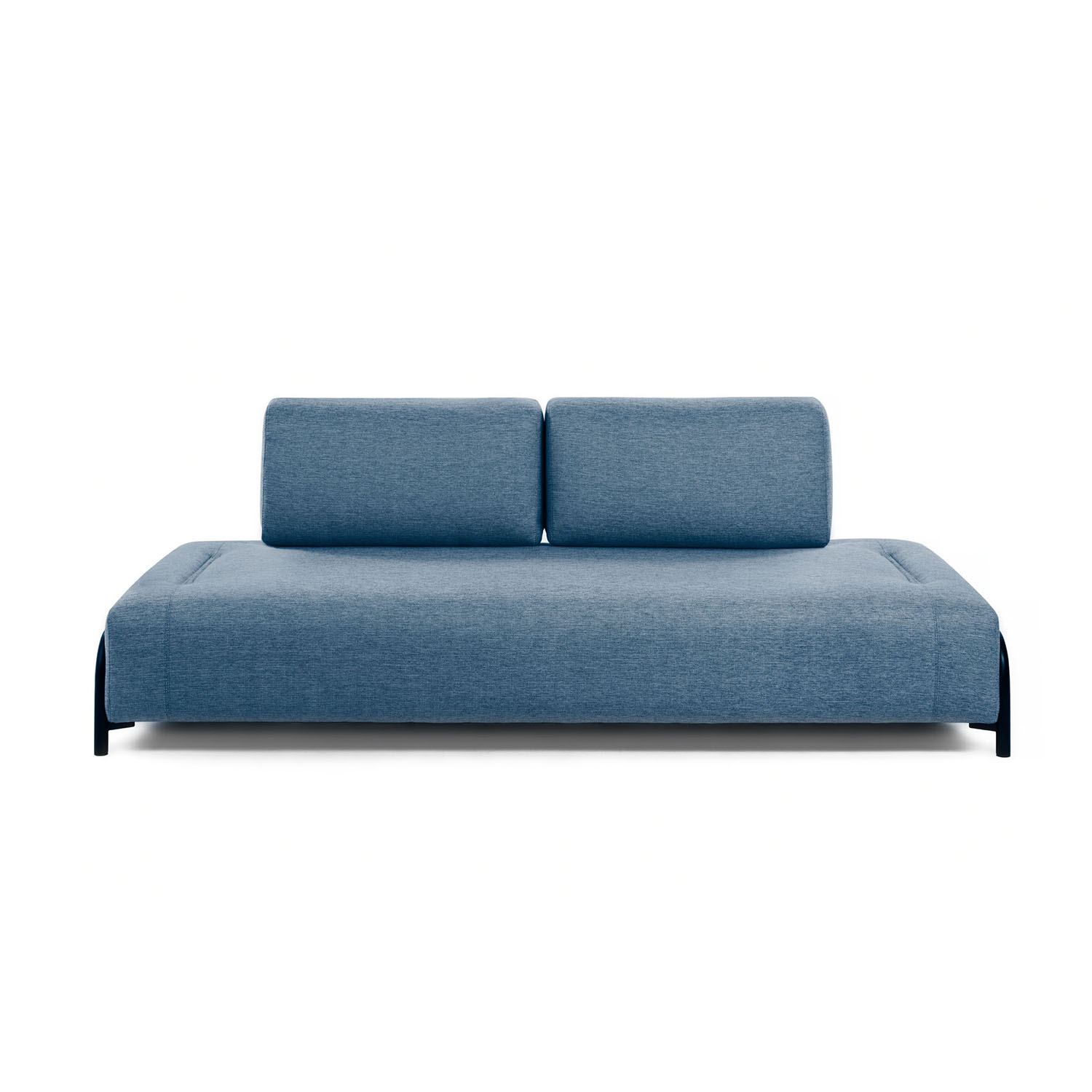 KAVE HOME Compo 3 pers. sofa - blå stof og metal