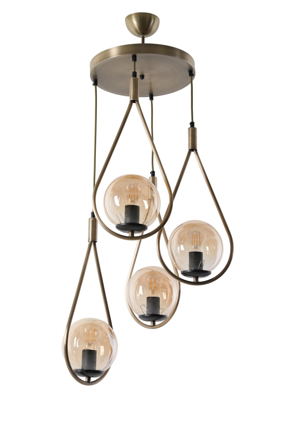 LUMI Torrevieja loftlampe - kobberfarvet metal