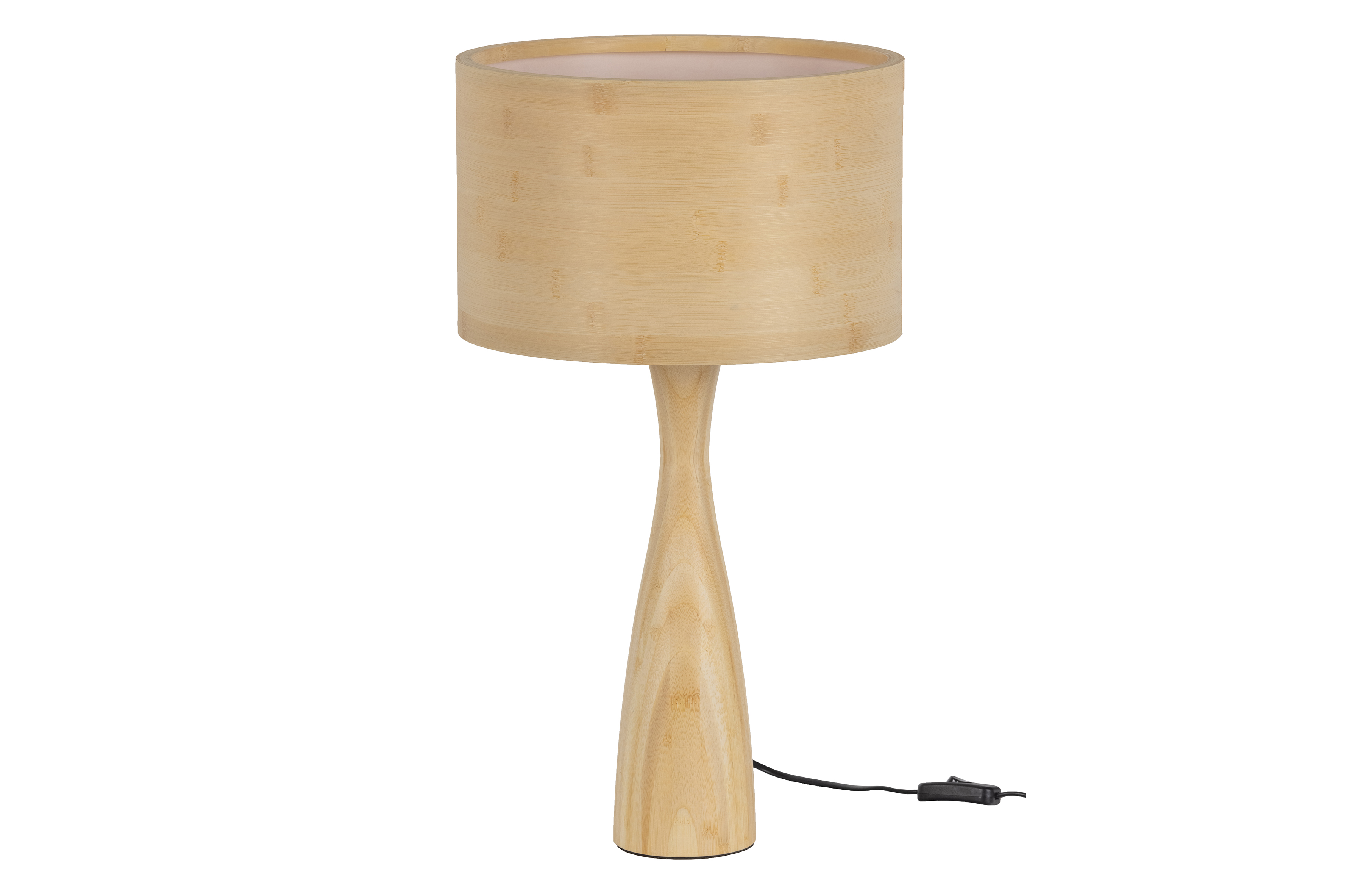 WOOOD Lunar bordlampe - natur bambus