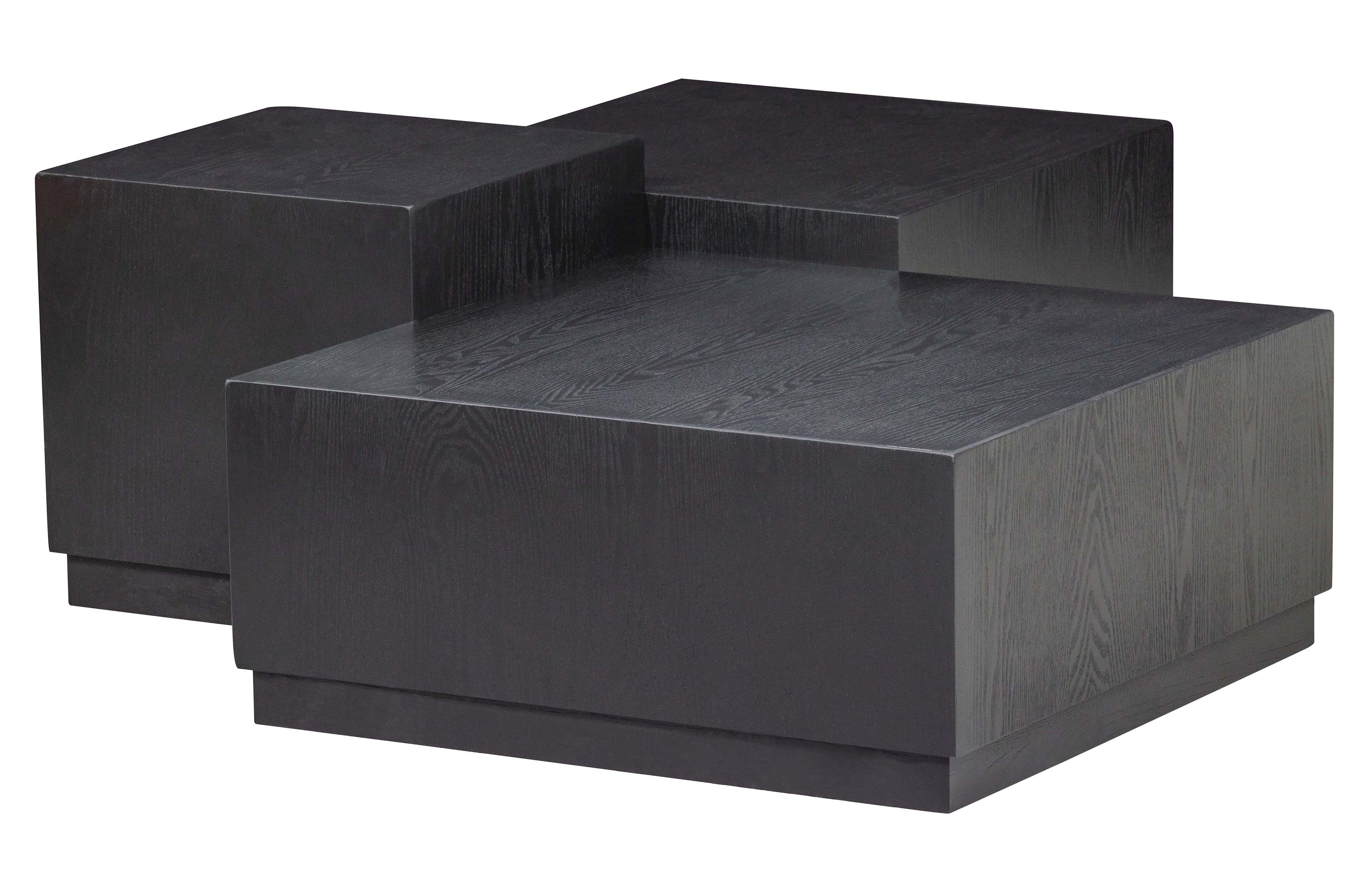 WOOOD EXCLUSIVE Pim sidebord - sort MDF (sæt med 3)