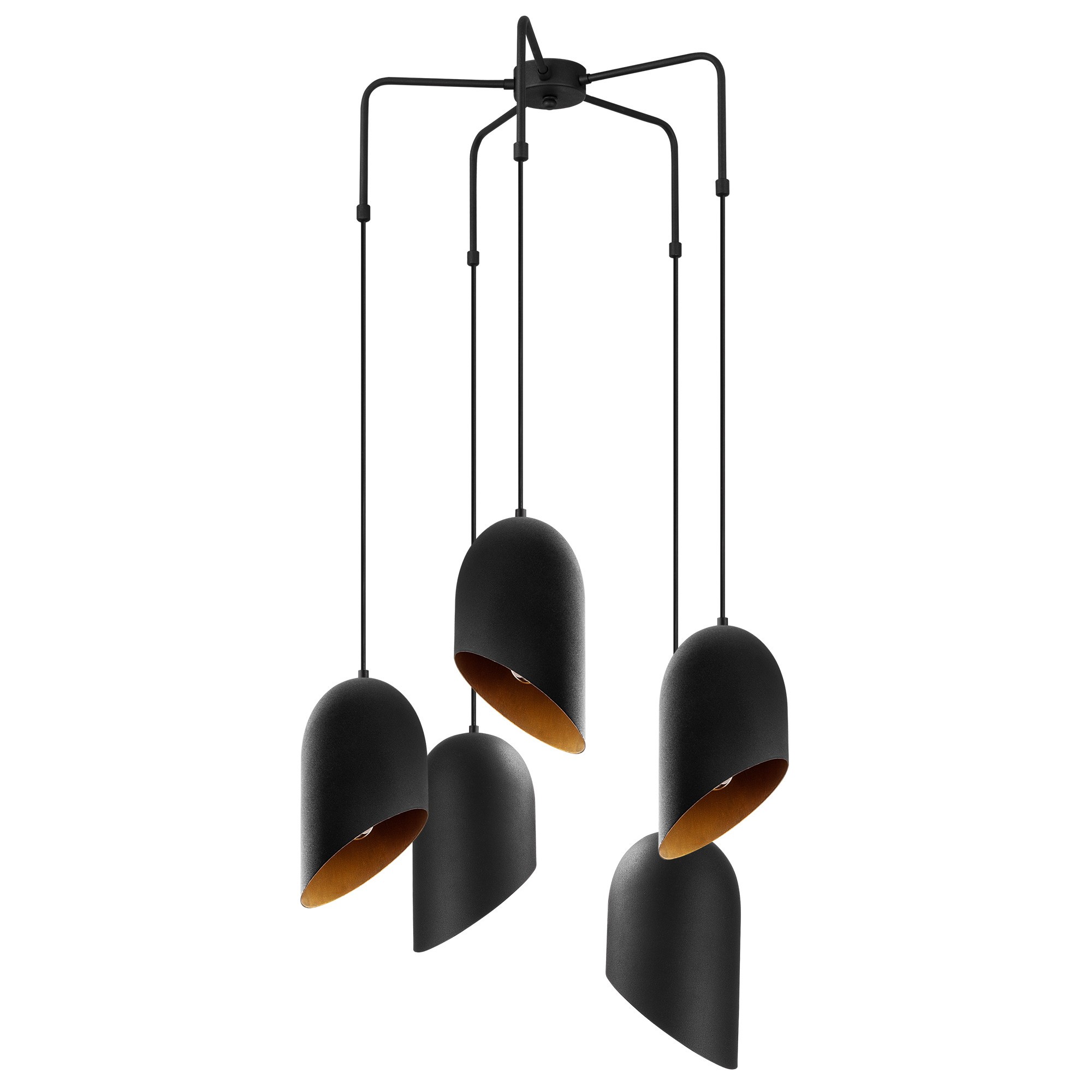 LUMI Valladolid loftlampe - guld og sort metal