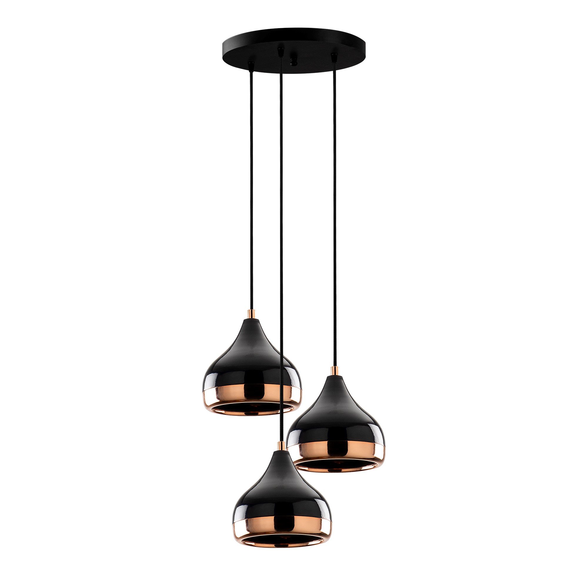 LUMI Alithos loftlampe - kobber og sort metal