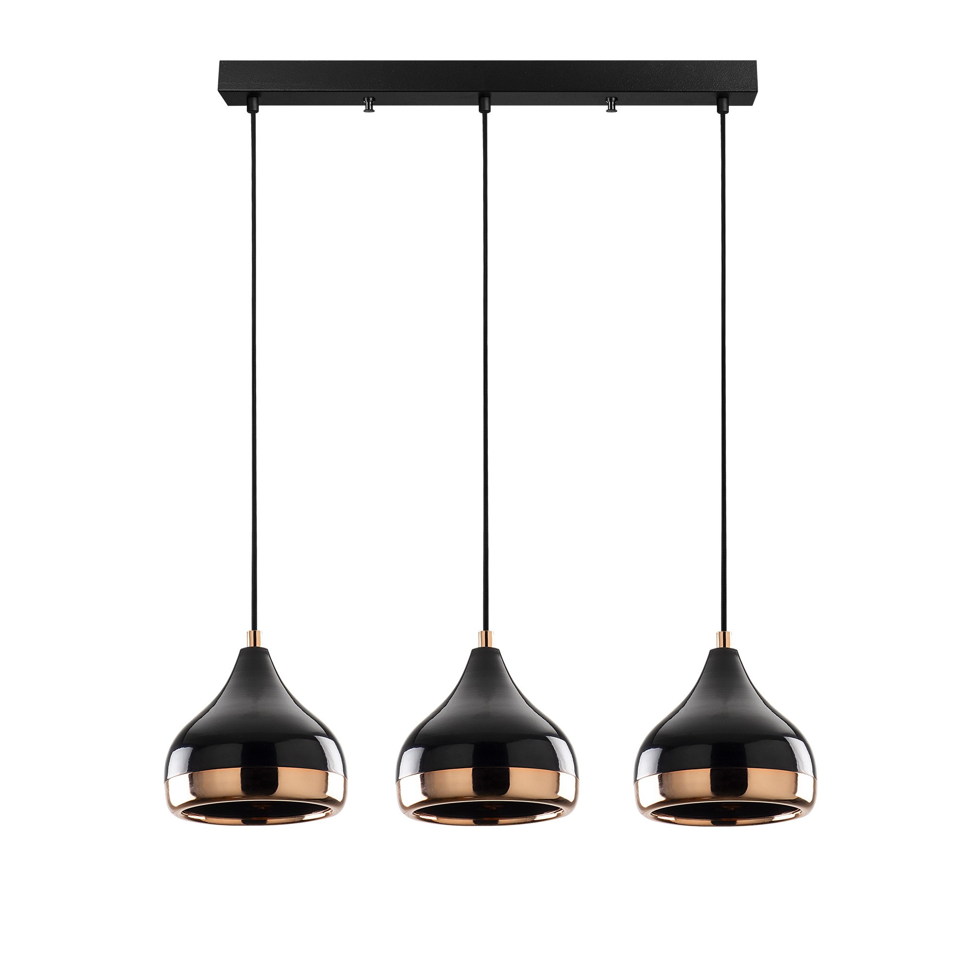 LUMI Celestri loftlampe - kobber og sort metal