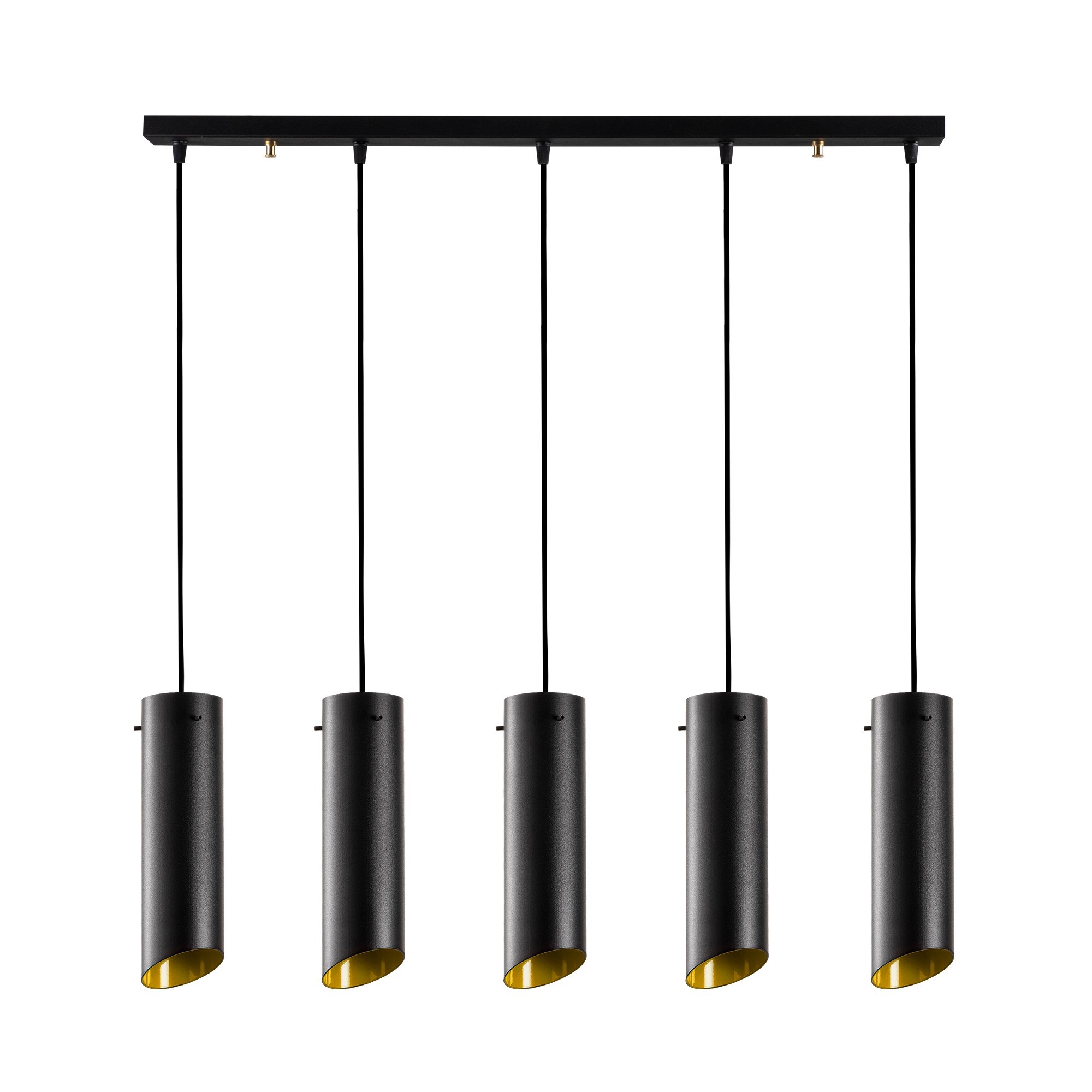 LUMI Roquetas de Mar loftlampe - gul og sort metal