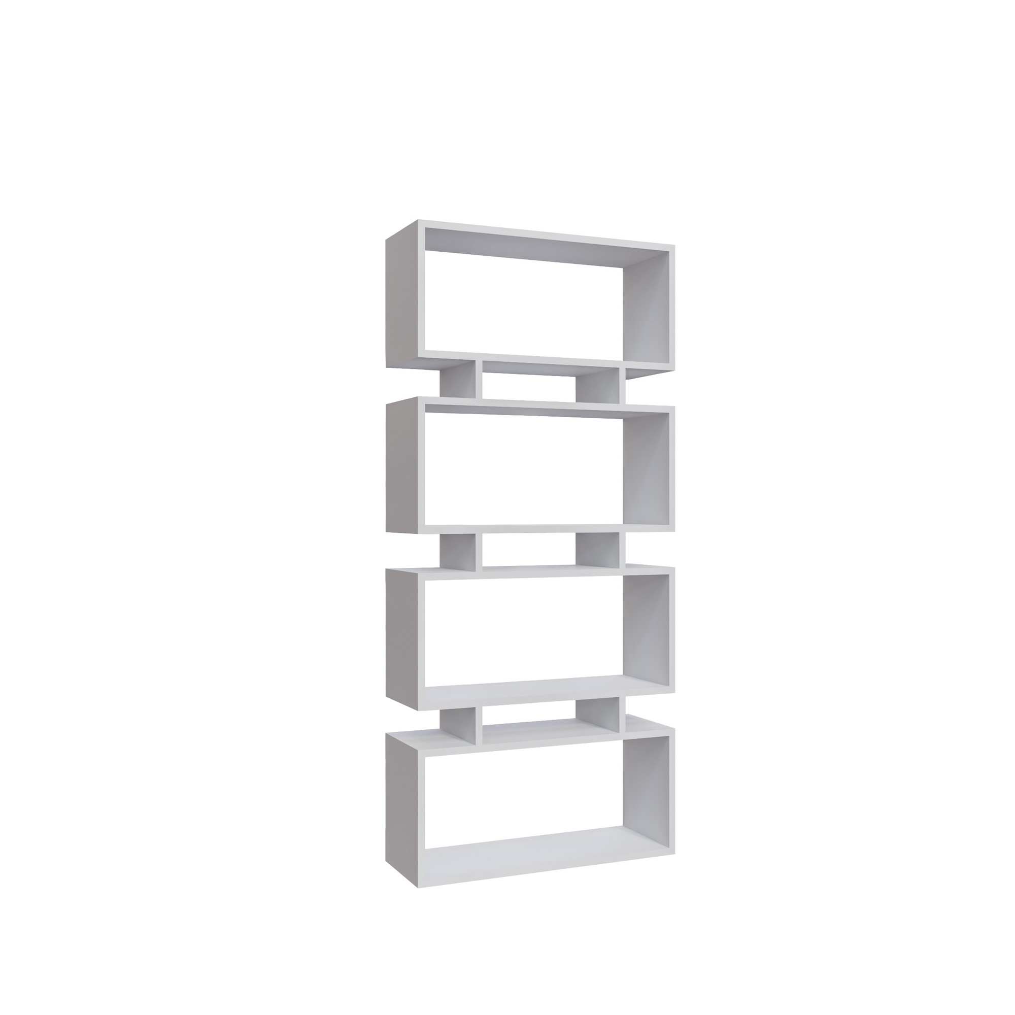 FUNZI LIVING Langdon bogreol - hvid melamin