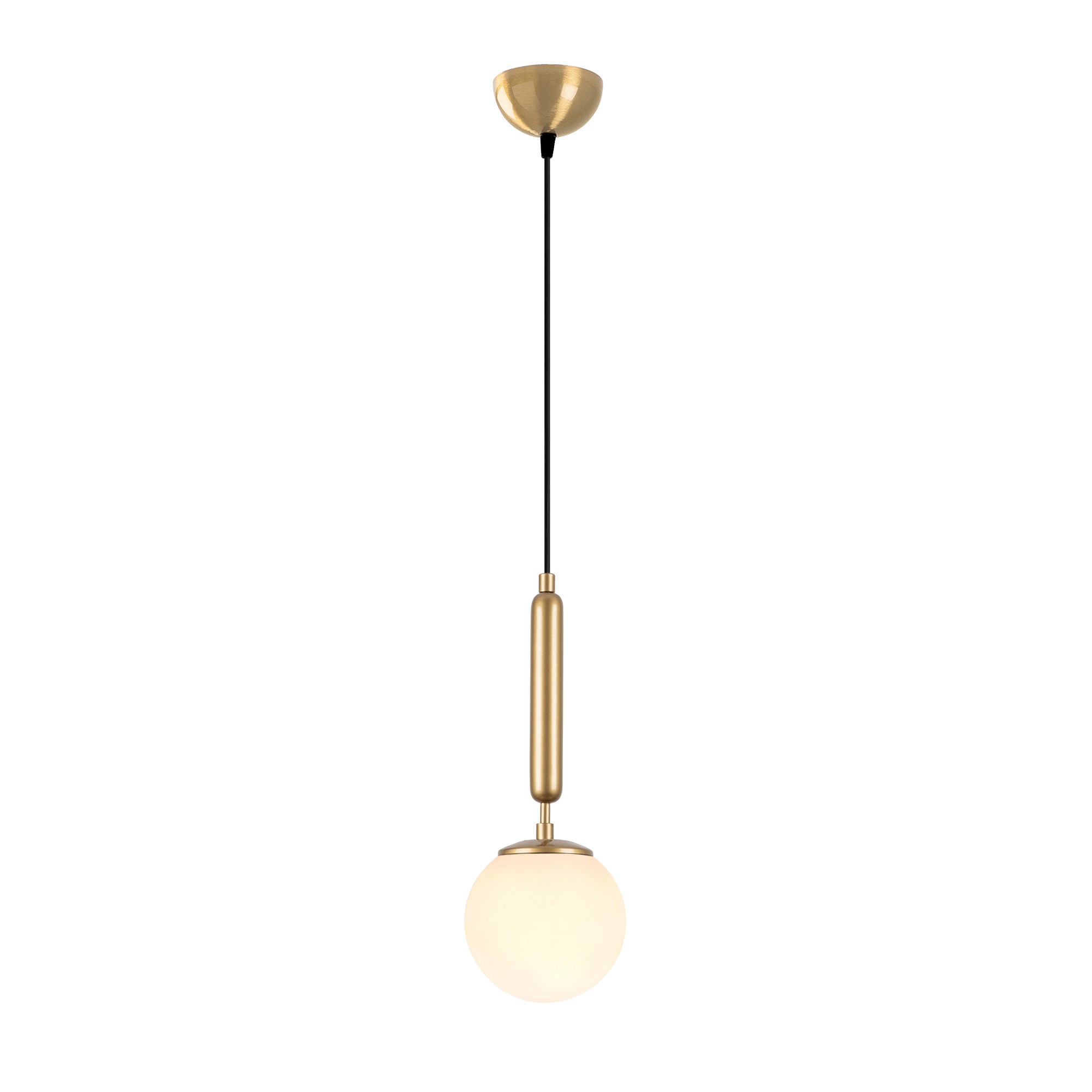 LUMI Almada loftlampe - glas og guld metal