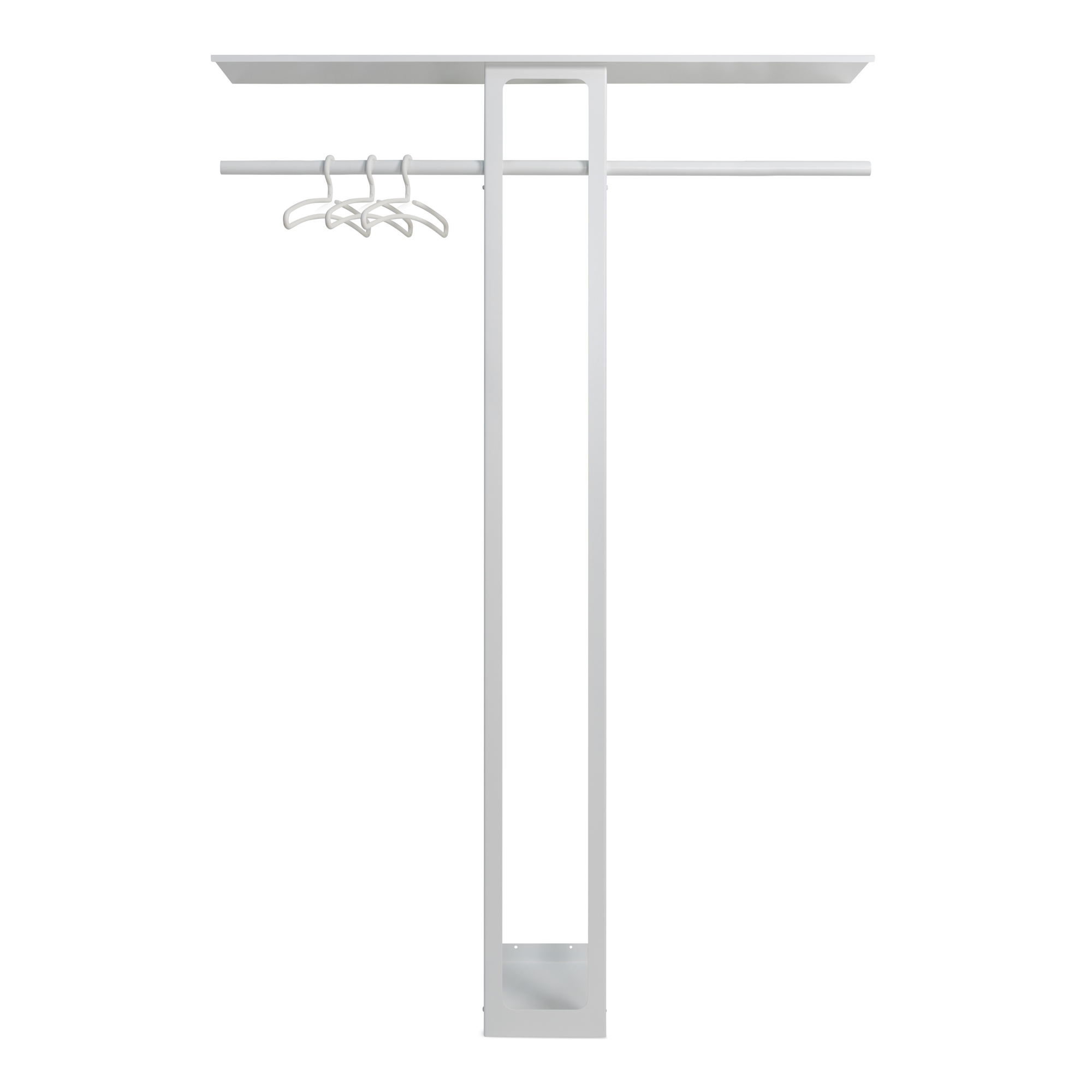 SPINDER DESIGN Ando knagerække, stor - hvid stål (B:100)