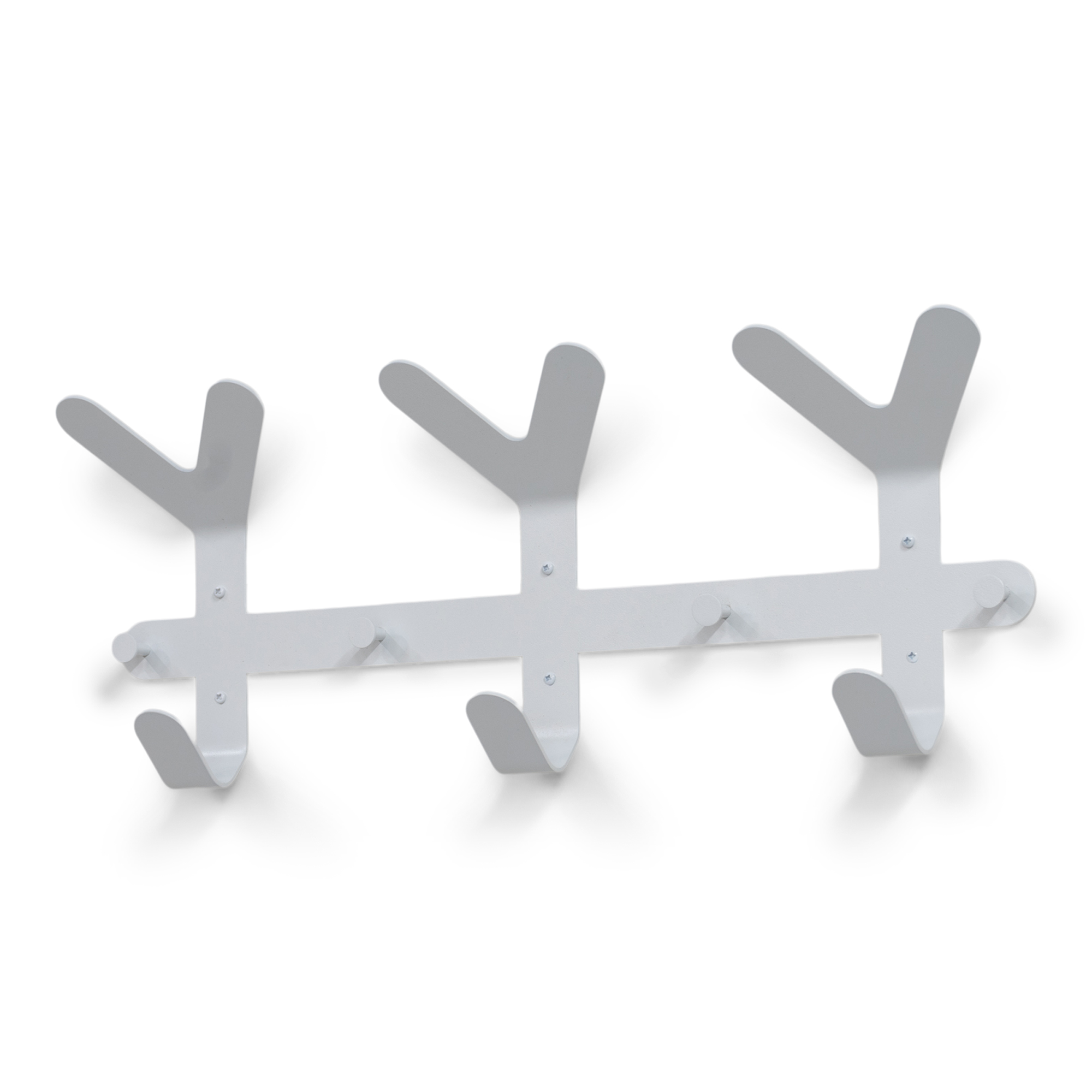 SPINDER DESIGN Leaf knagerække - hvid stål