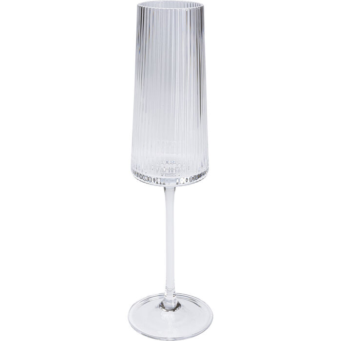 KARE DESIGN Riffle champagneglas, m. riller - klar glas (H:25)