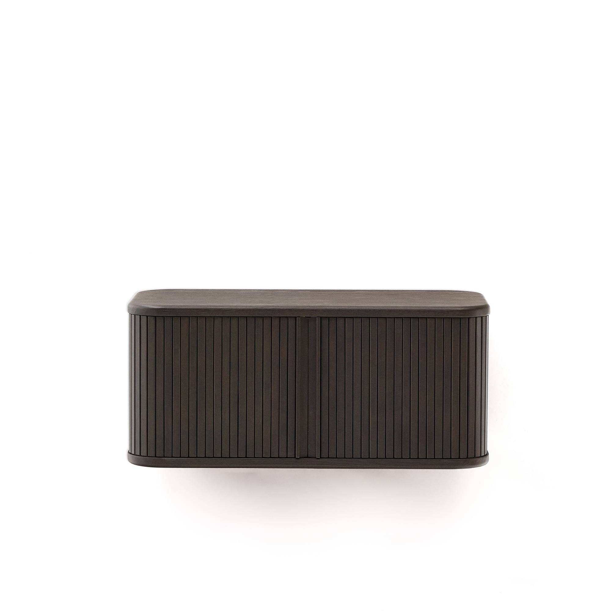 KAVE HOME Mailen badeværelsesskab, m. 2 skydelåger - mørkebrun askefinér (90x45)