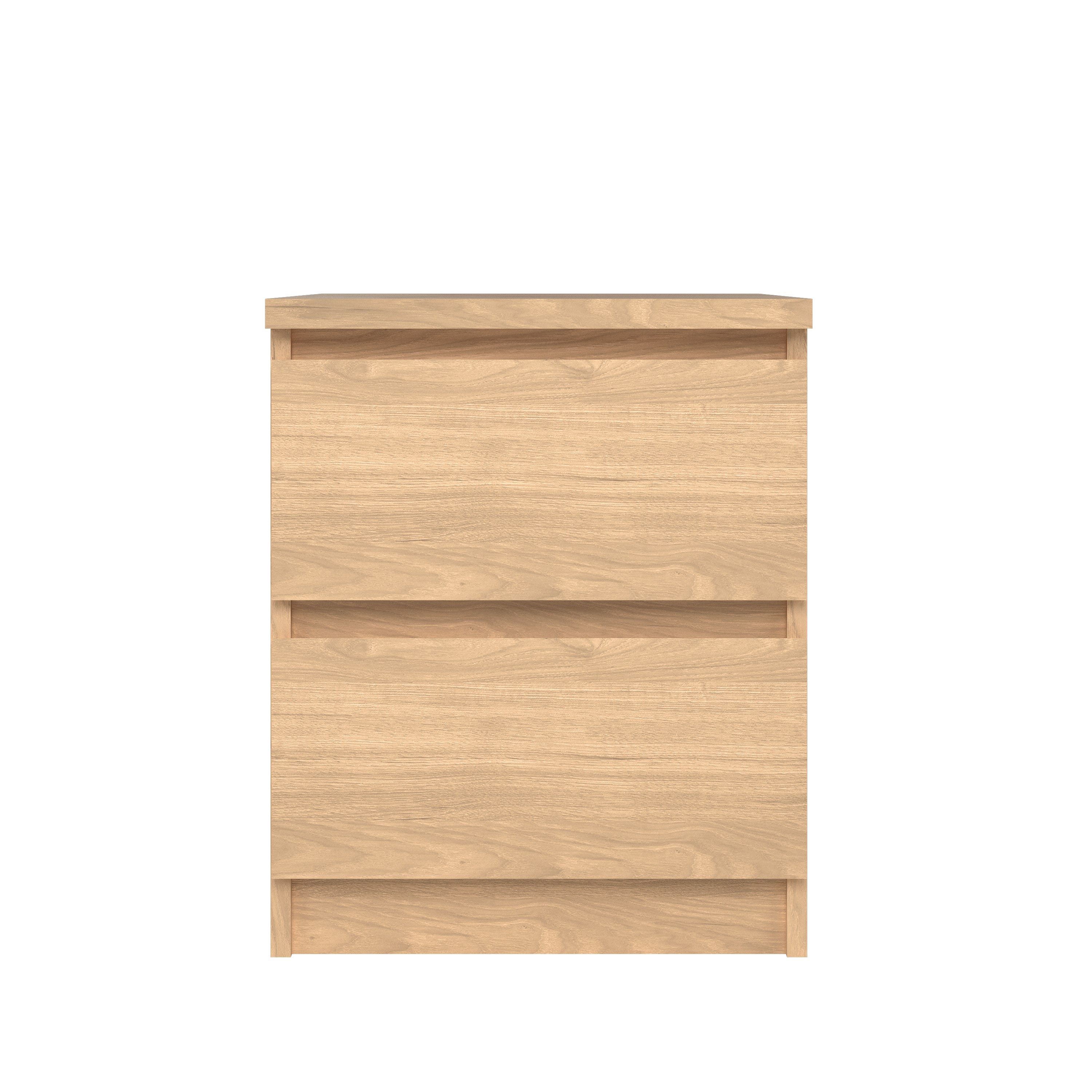 TVILUM Naia natbord, m. 2 skuffer - Jackson Hickory natur spånplade (40.4x50)