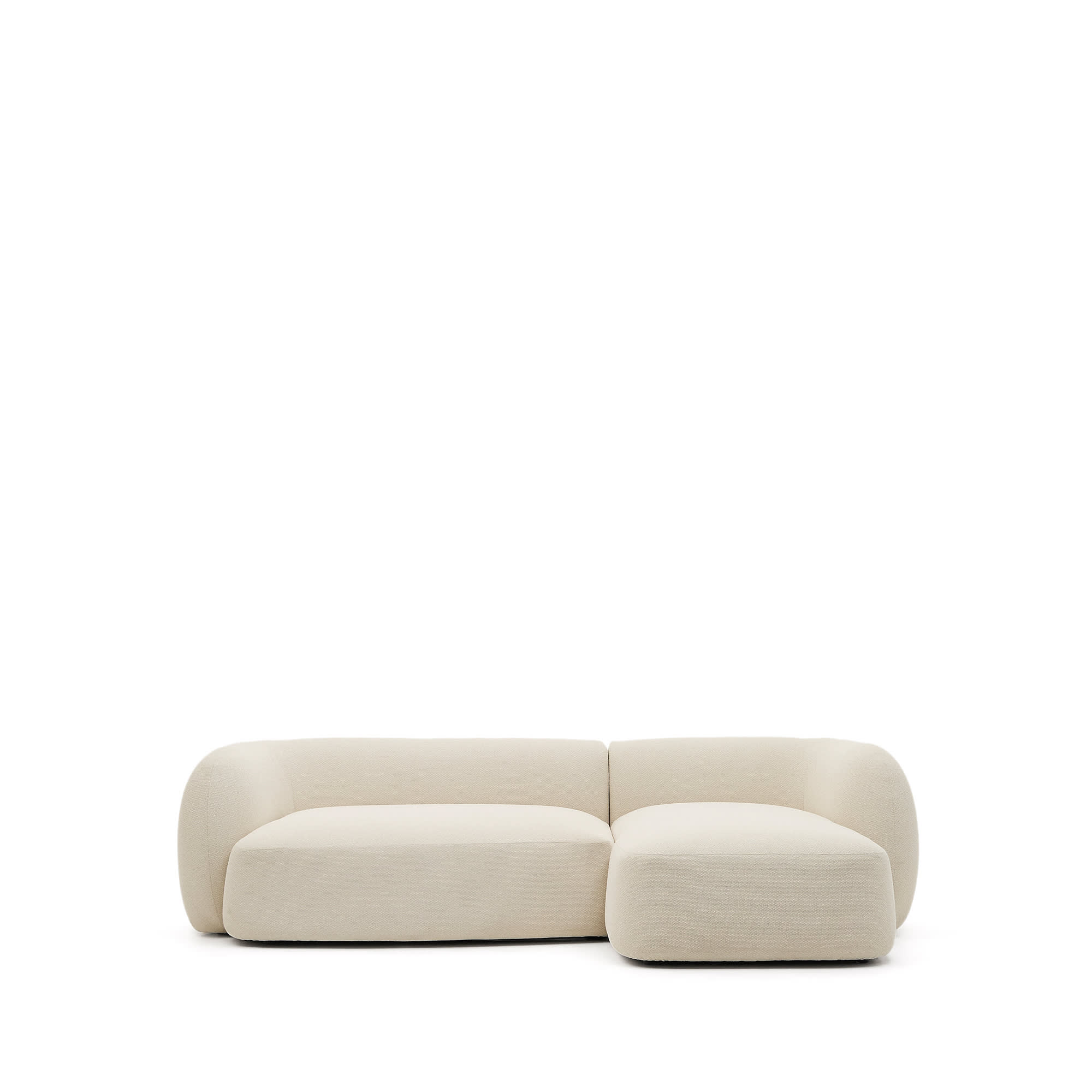 KAVE HOME Modular Martina 3. pers. sofa, m. højre chaiselong - creme chenille (B:287cm)