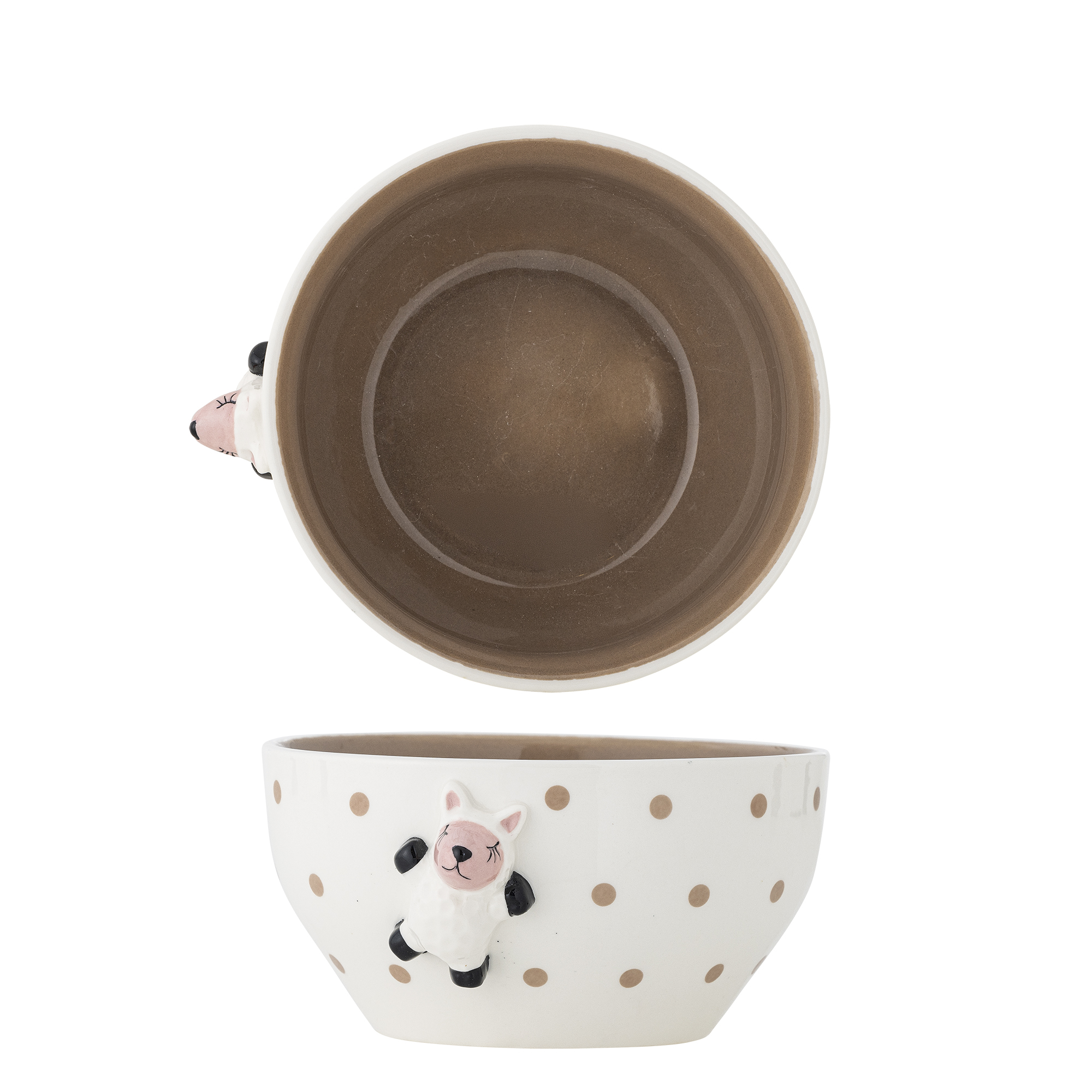 BLOOMINGVILLE MINI Dolly skål til børn - brun stentøj