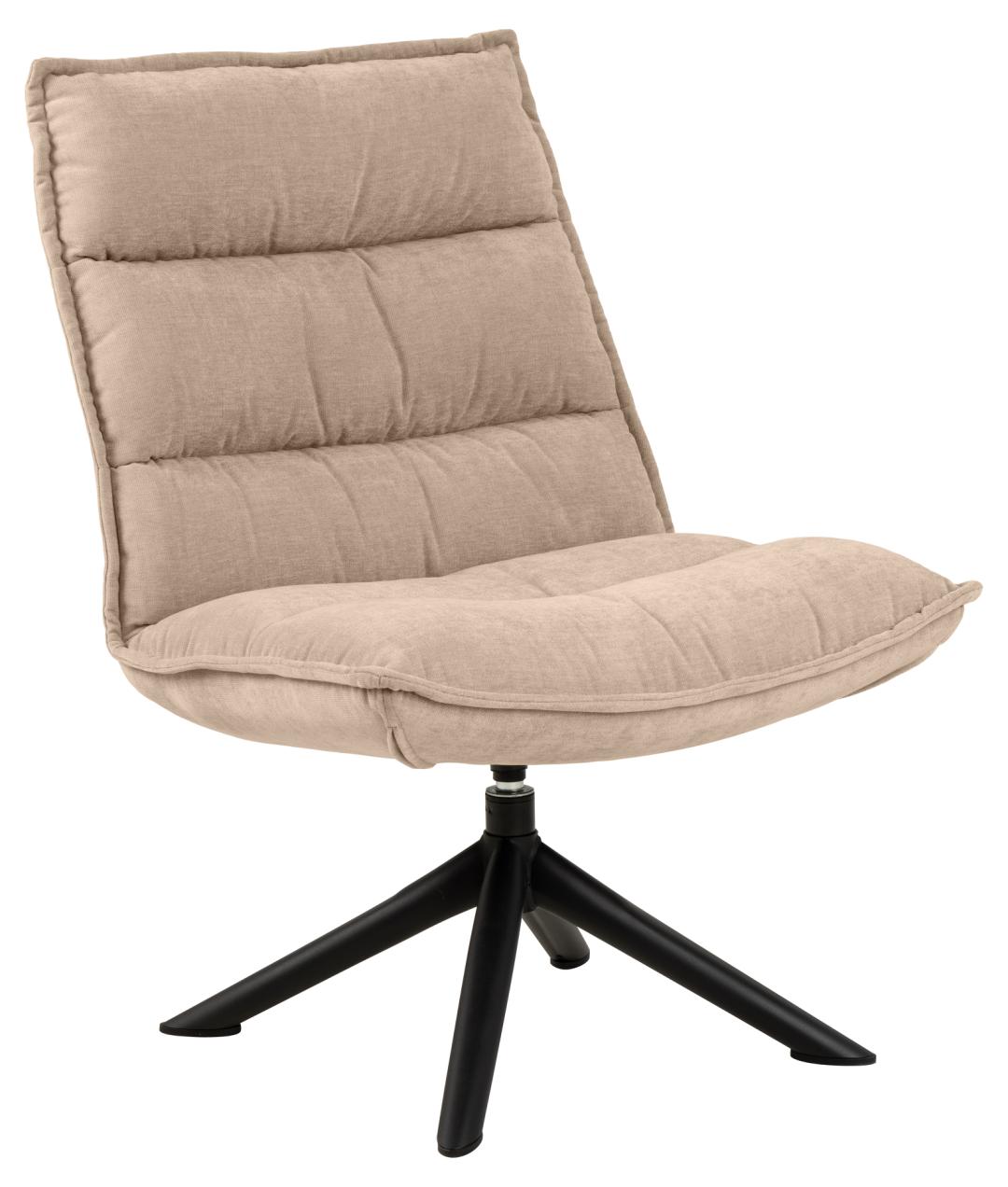 ACT NORDIC Blizzard drejestol - beige stof og sort stål