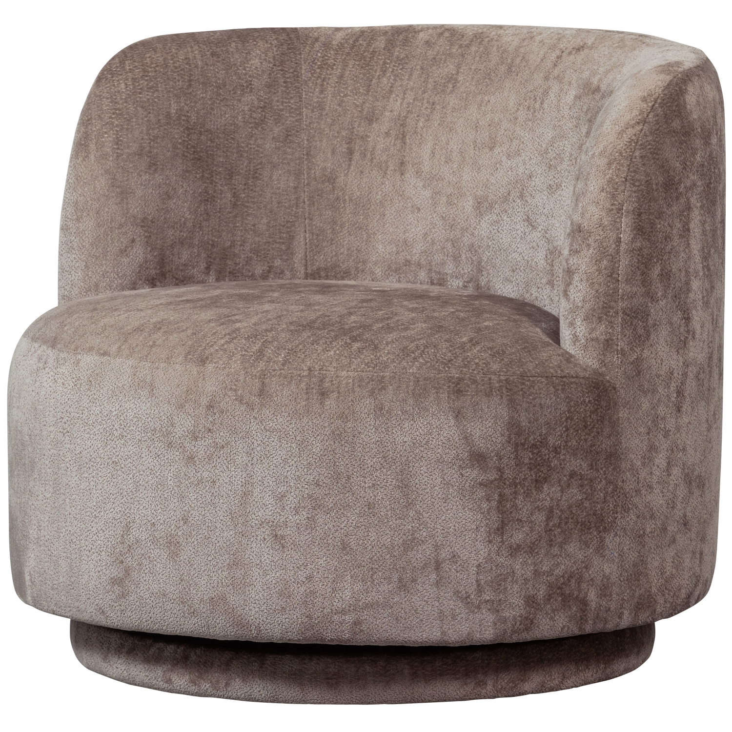 WOOOD Popular drejestol - taupe chenille stof