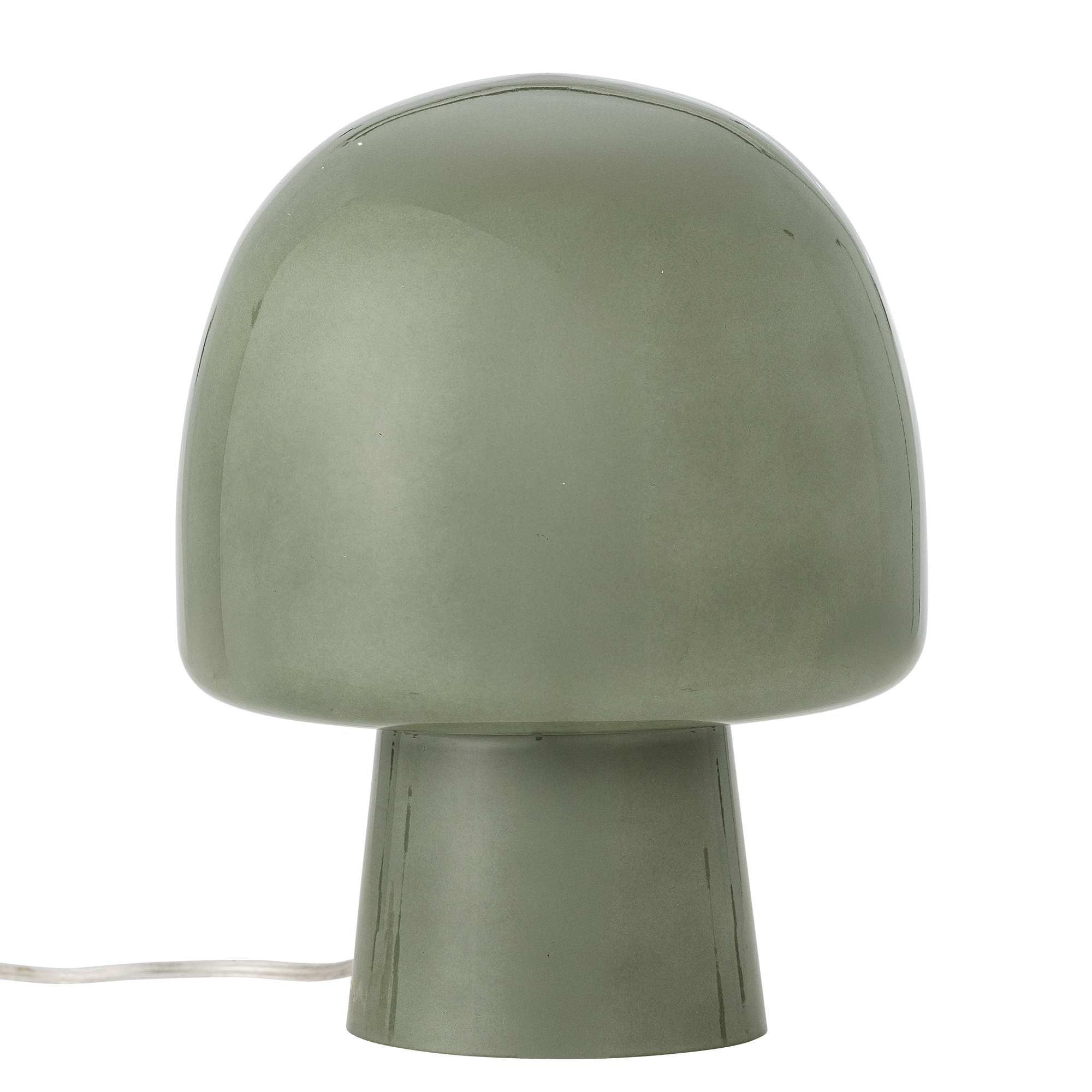 BLOOMINGVILLE Paddy bordlampe - grøn glas (D20xH26,5)