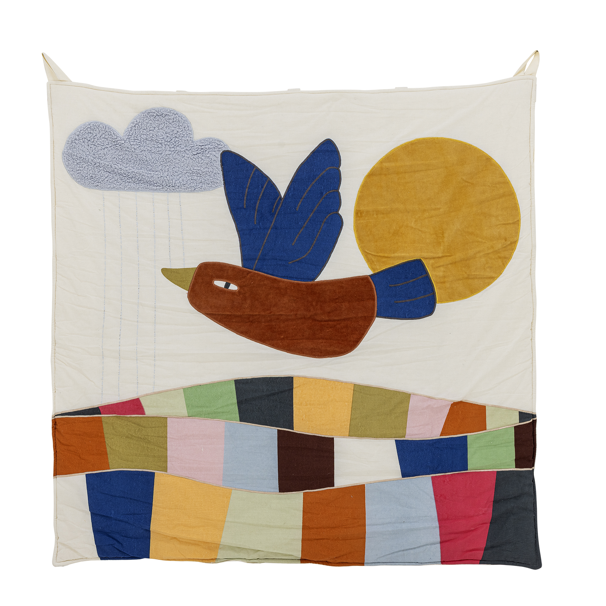 BLOOMINGVILLE MINI Colorine Vægdekoration, Natur, Bomuld (L101xB101 cm)