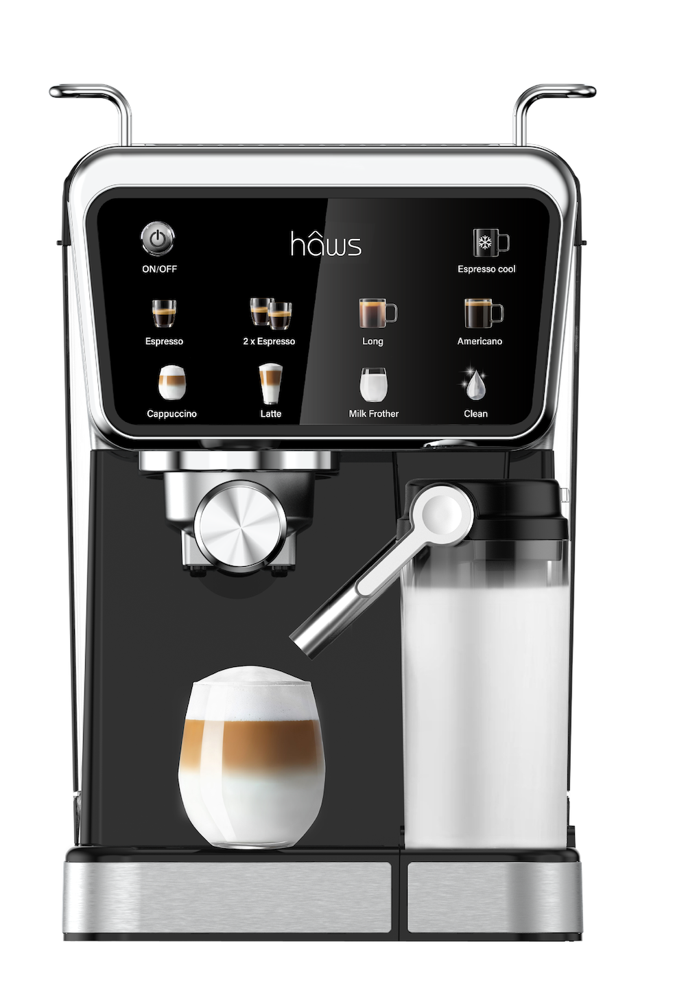 Hâws Espressomaskine 7-i-1 (m. automatisk mælkeskummer)