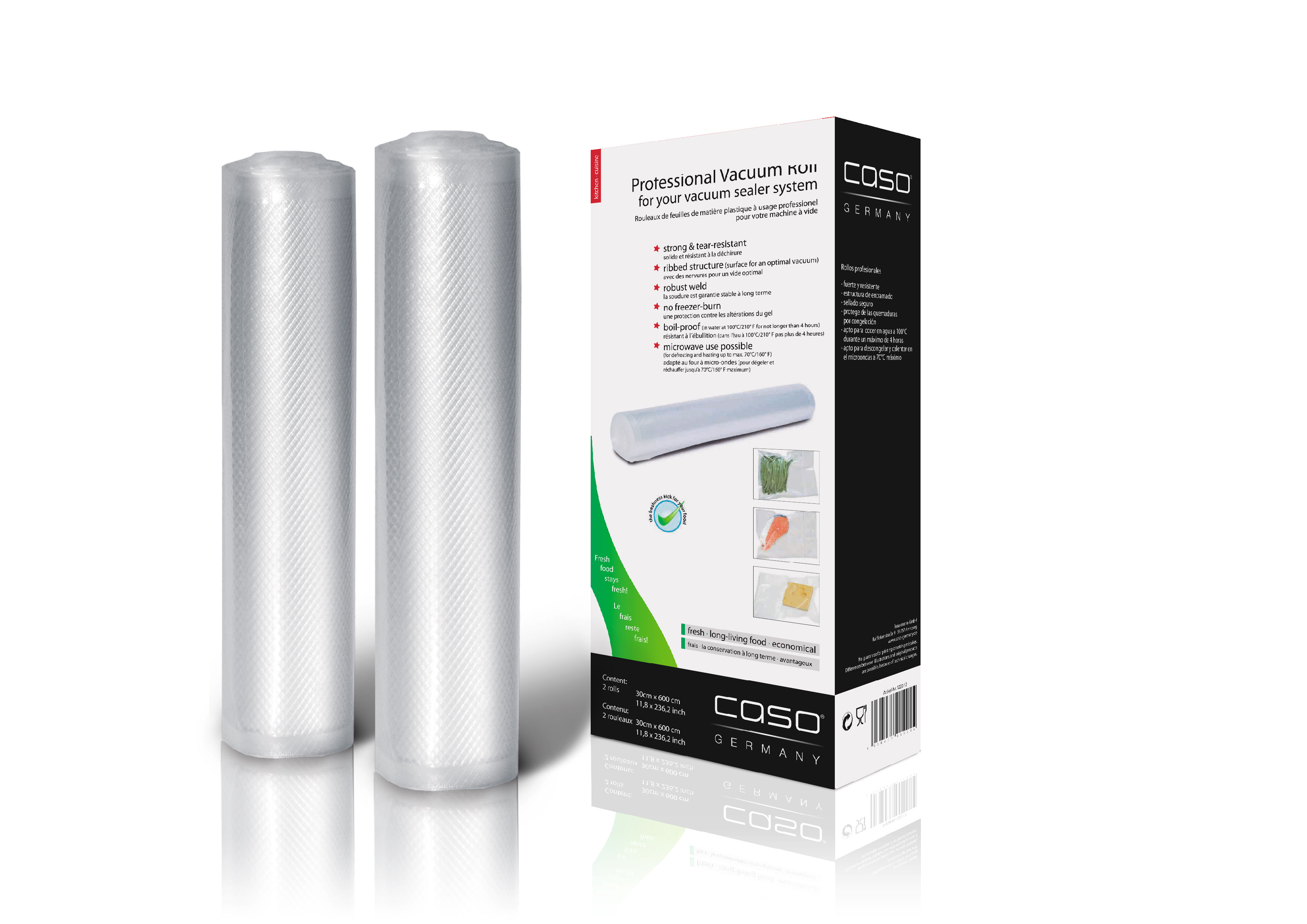 Caso Vakuumruller 30x600 cm (2 stk)