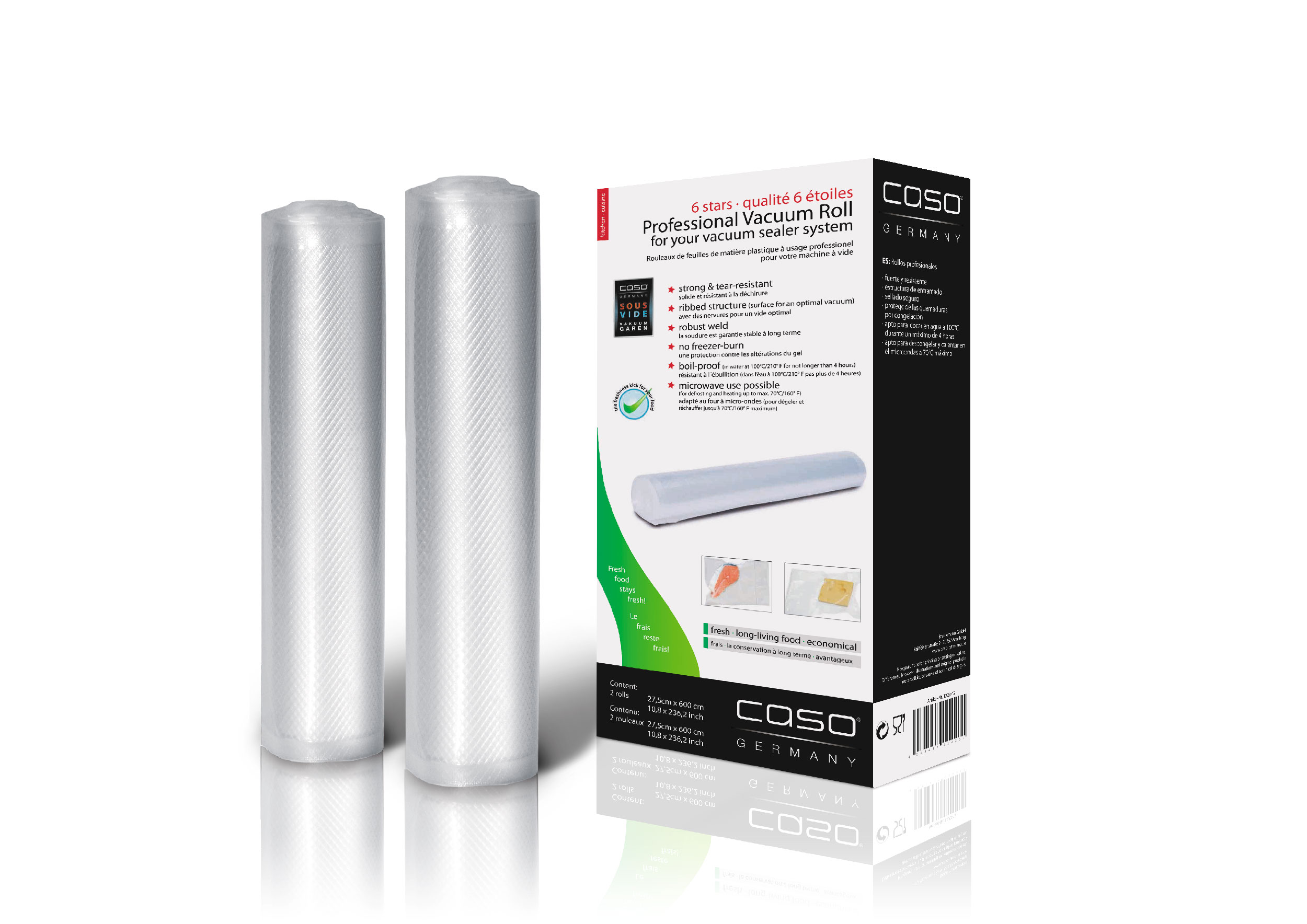 Caso Vakuumruller 28x600 cm (2 stk)