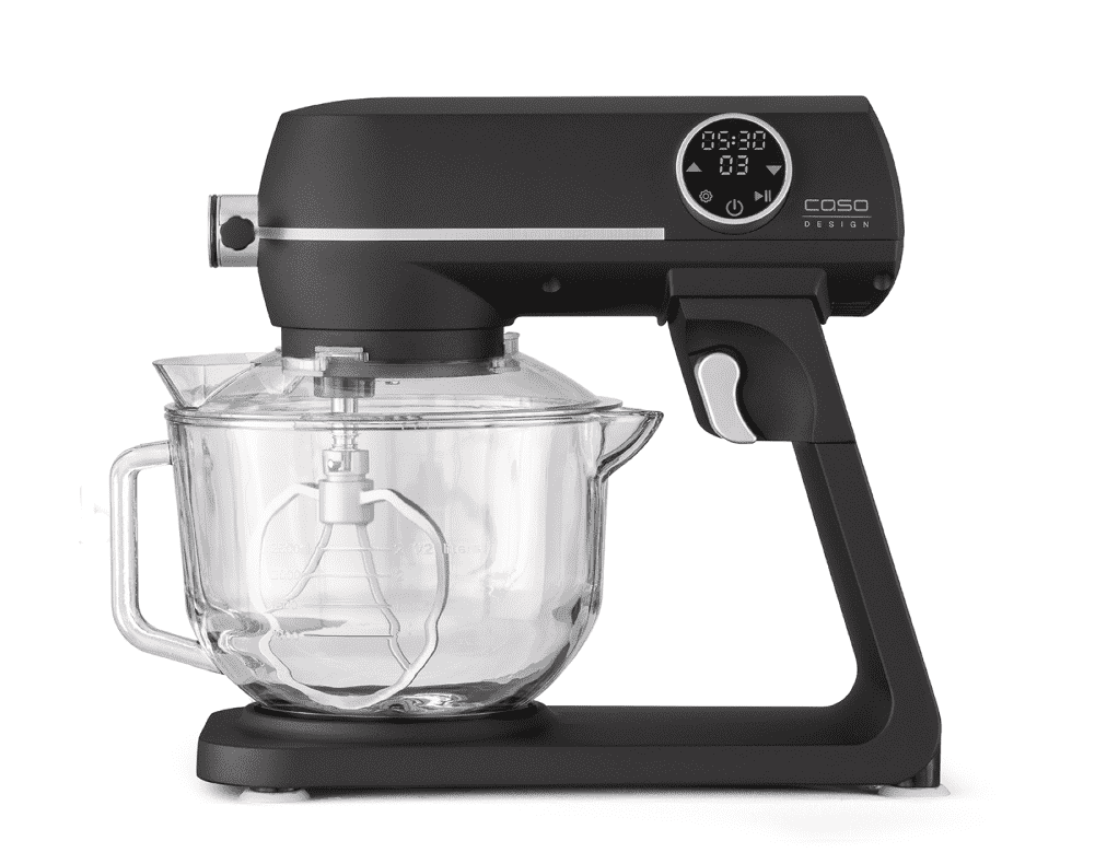 Caso Køkkenmaskine KM 1800 (Sort m/glas skål)