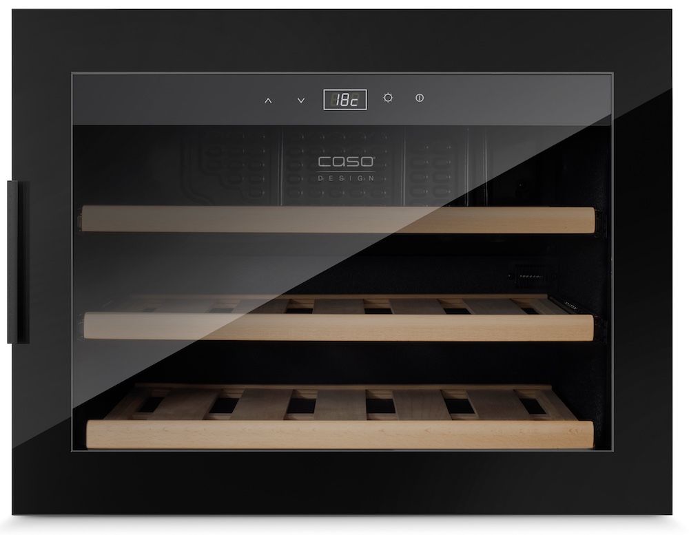 Caso WineSafe 18 Sort Vinkøleskab - Indbygning (18 flasker)