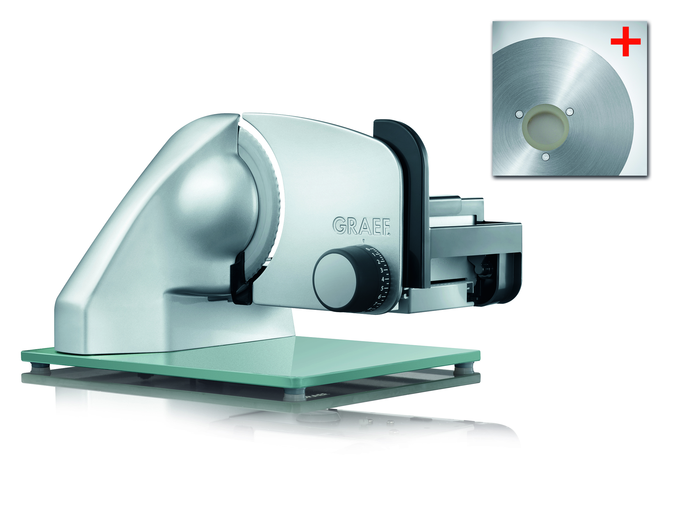 Graef Classic TWIN Pålægsmaskine m. Glat og Bølgeklinge (Slicer)