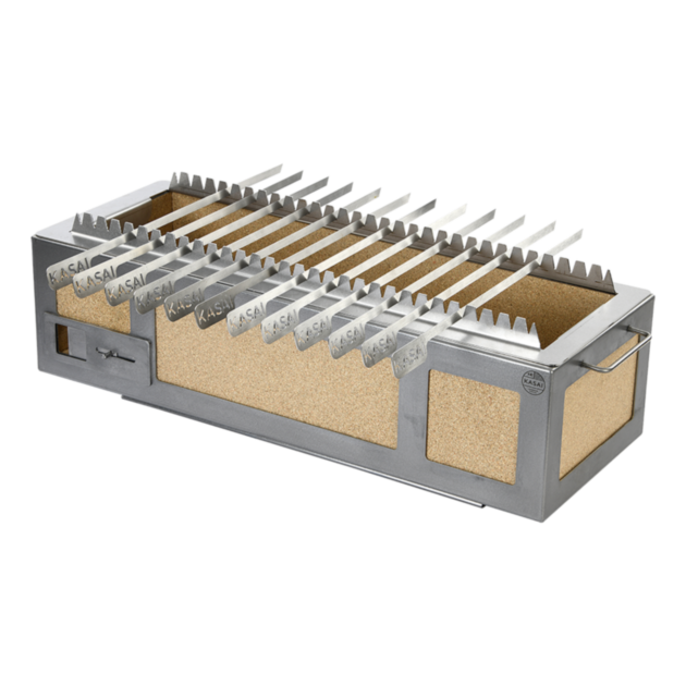 Kasai Konro Yakitori Grill Large + Spydstativ m. 12 grillspyd
