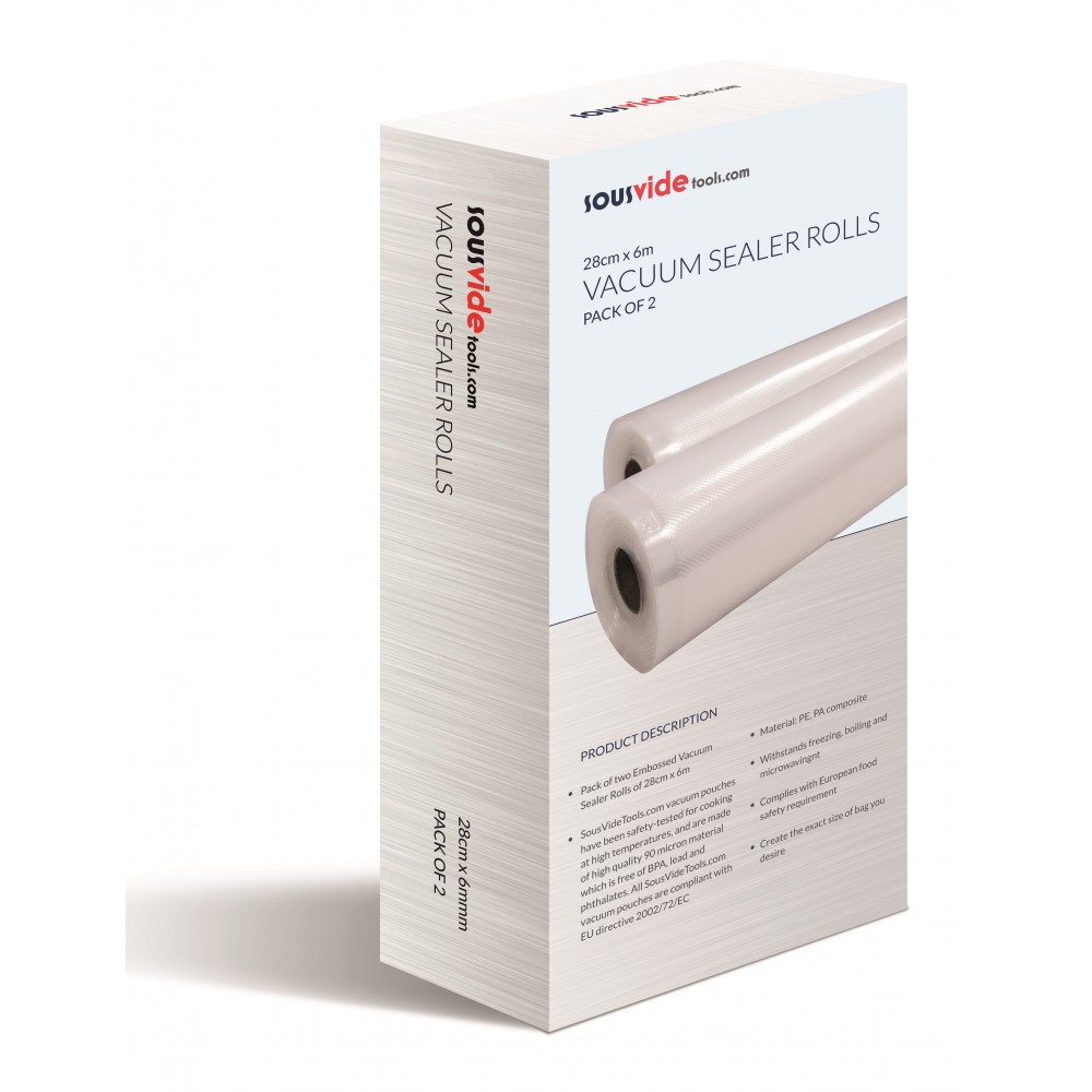 2 stk. Vakuumruller (28cm x 6m)