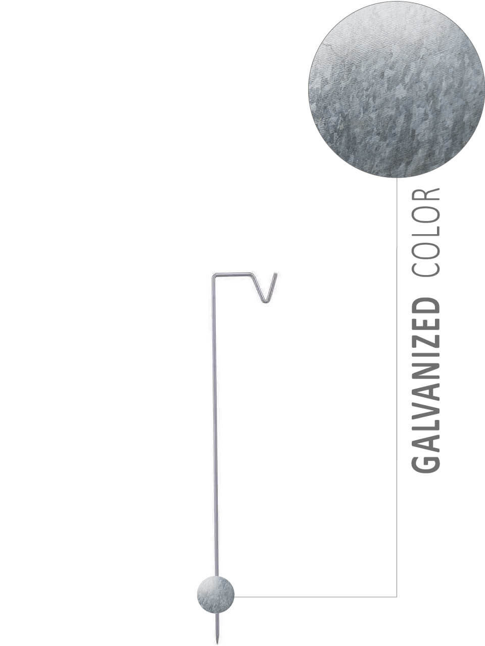 Mini 'Galv-look' spyd til Hængelanterne