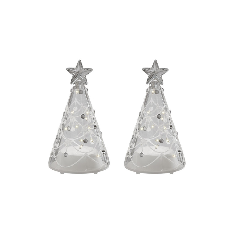 Glas Træer LED 2 stk pr pk.