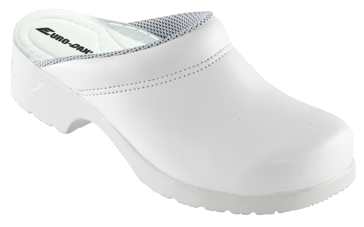 Flex tøffel med udskiftelig indlægssål, fås i sort, hvid, neonblå eller grøn, Antistatisk Neonblå 44