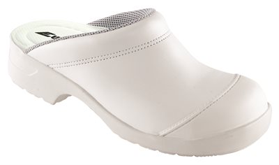 FLEX Sikkerhedstøffel med udskiftelig indlægssål , sort eller hvid, Antistatisk Sort 43