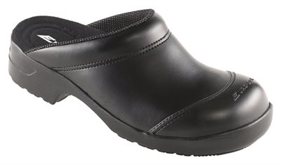 FLEX Sikkerhedstøffel med Fiber værnesål og udskiftelig indlægssål, fås i sort eller hvid - Fiber værnesål, Antistatisk Sort 35