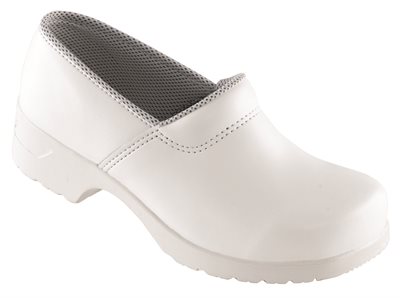 FLEX træsko m/kap med vaskbar indlægssål, Antistatisk, fås i sort, hvid, blå eller neonblå Euro-Dan Neonblå 38